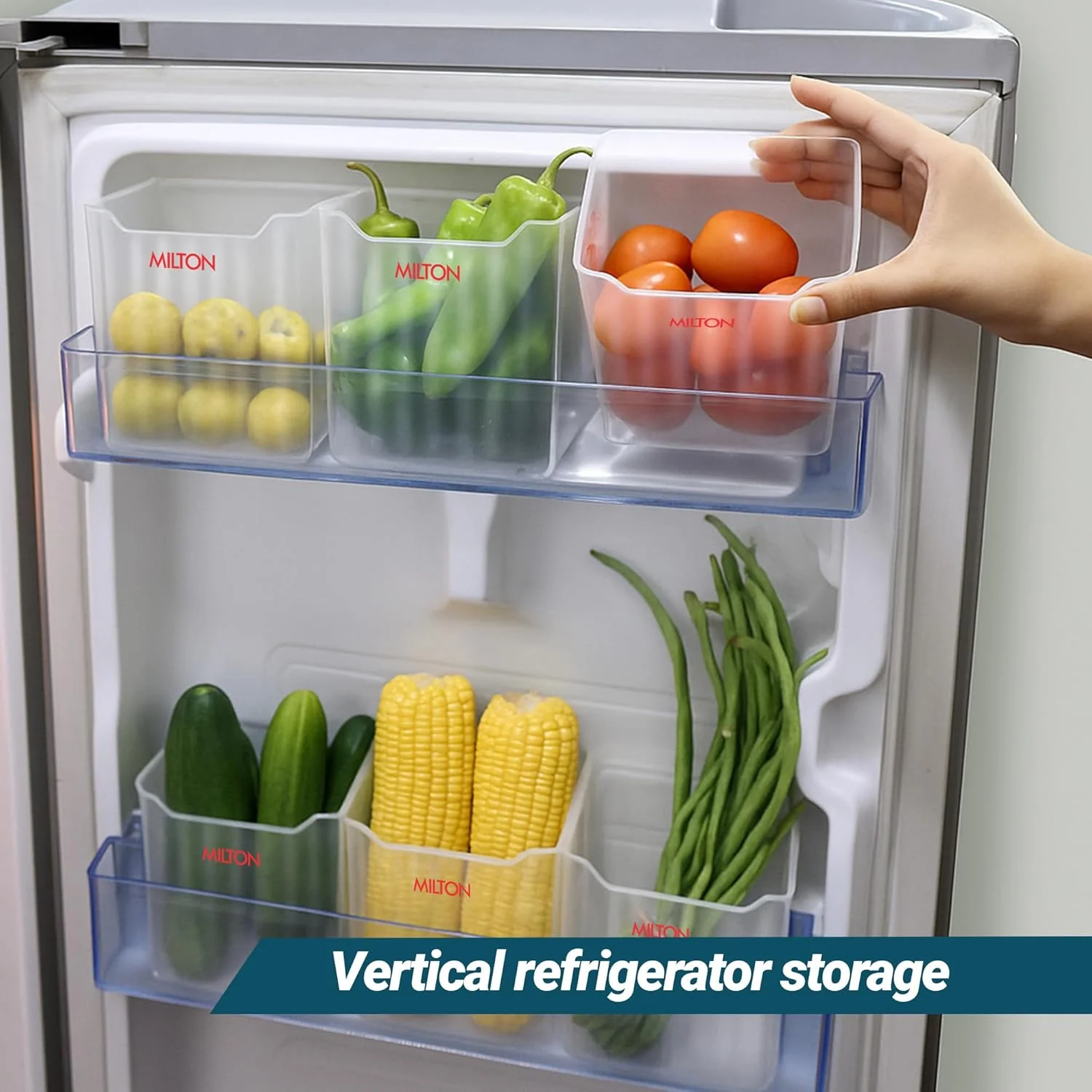 Cryo Fridge Storage Containers for Door – Set of 6 (Milton) - Image 4