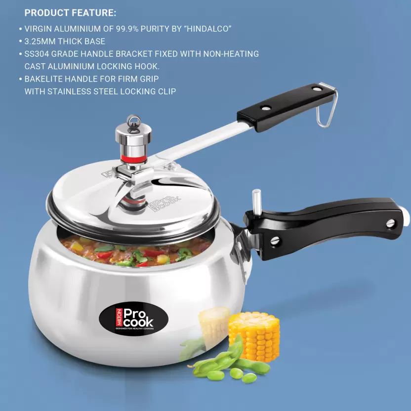 Curve Aluminium Pressure Cooker Inner Lid (Milton Procook) - Image 6