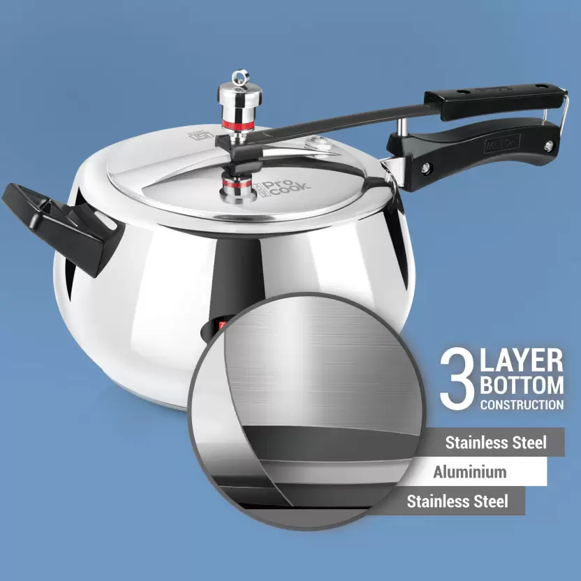 Curve Stainless Steel Pressure Cooker Inner Lid (Milton Procook) - Image 6