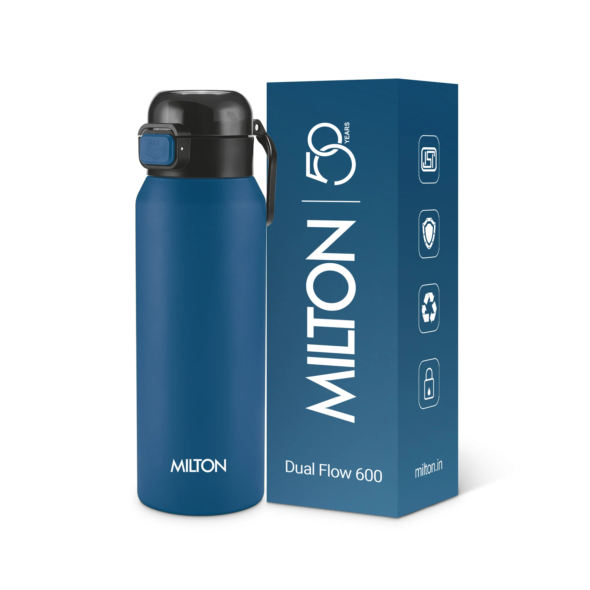 Dual Flow Thermosteel Water Bottle (Milton) - Image 14