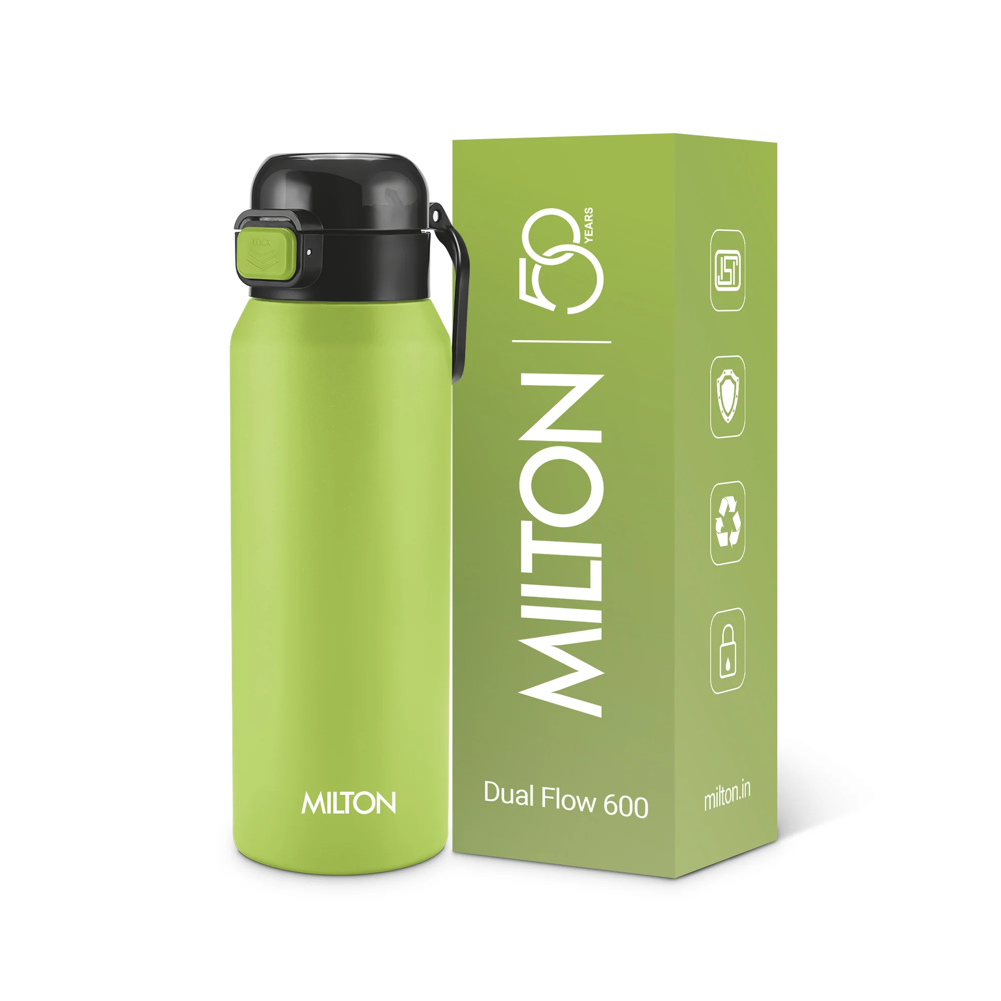 Dual Flow Thermosteel Water Bottle (Milton) - Image 16