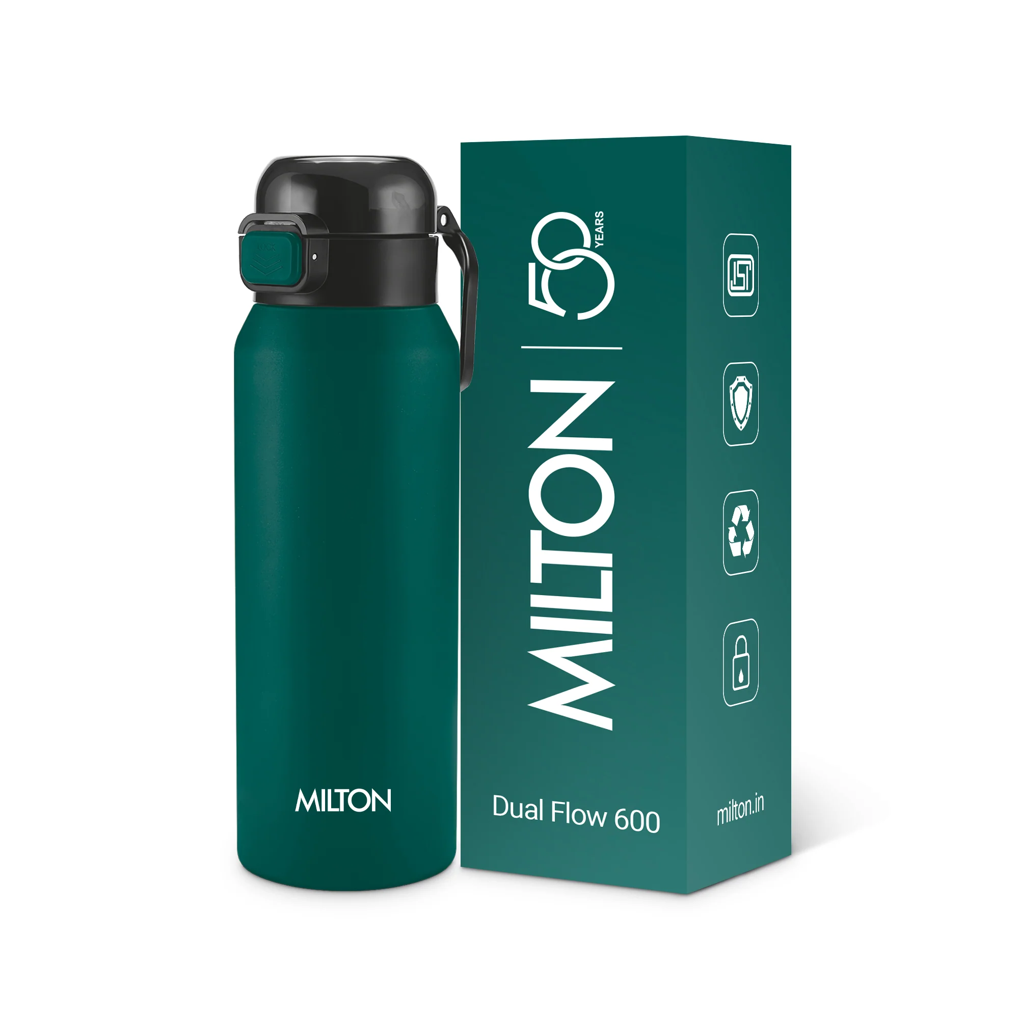 Dual Flow Thermosteel Water Bottle (Milton) - Image 18