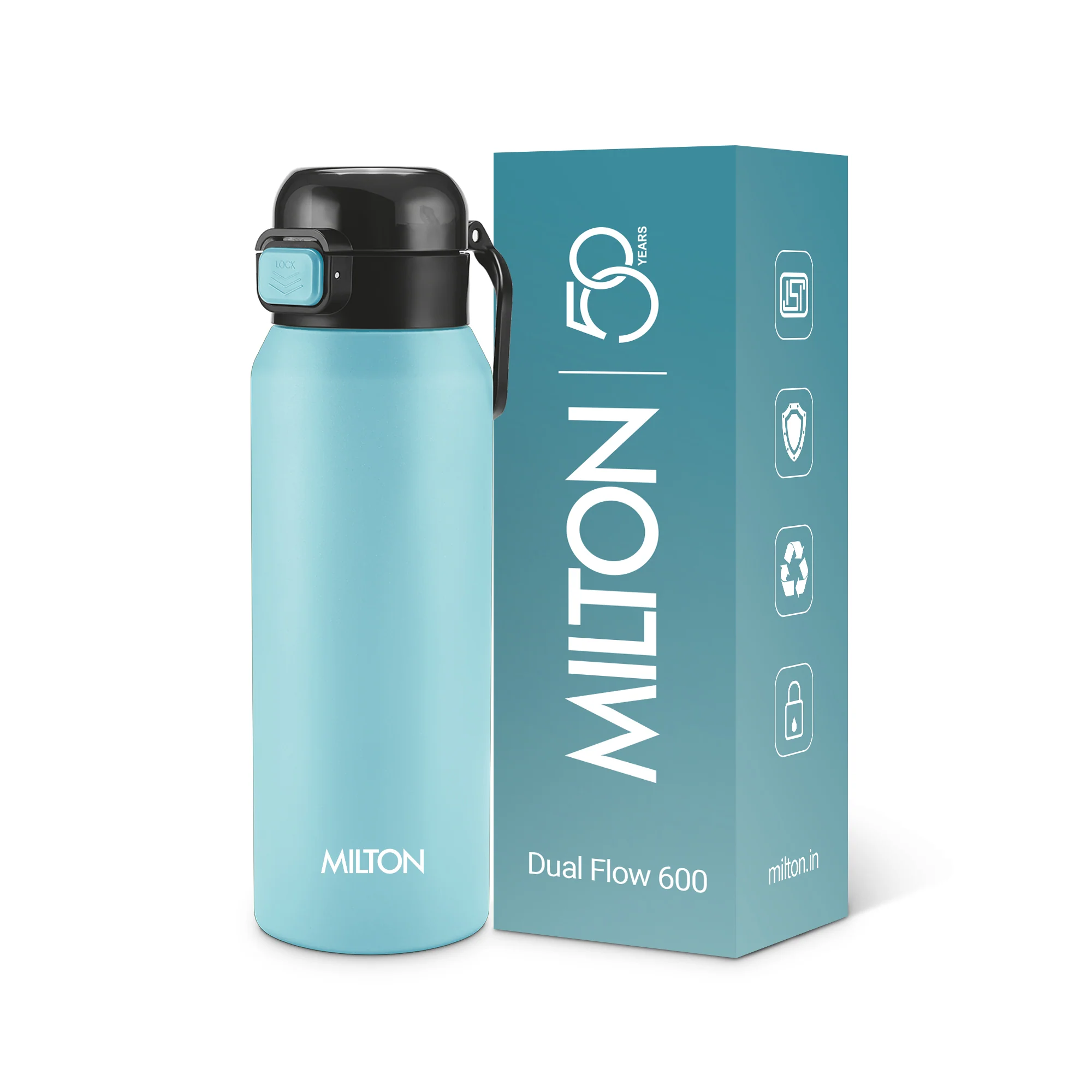 Dual Flow Thermosteel Water Bottle (Milton) - Image 20