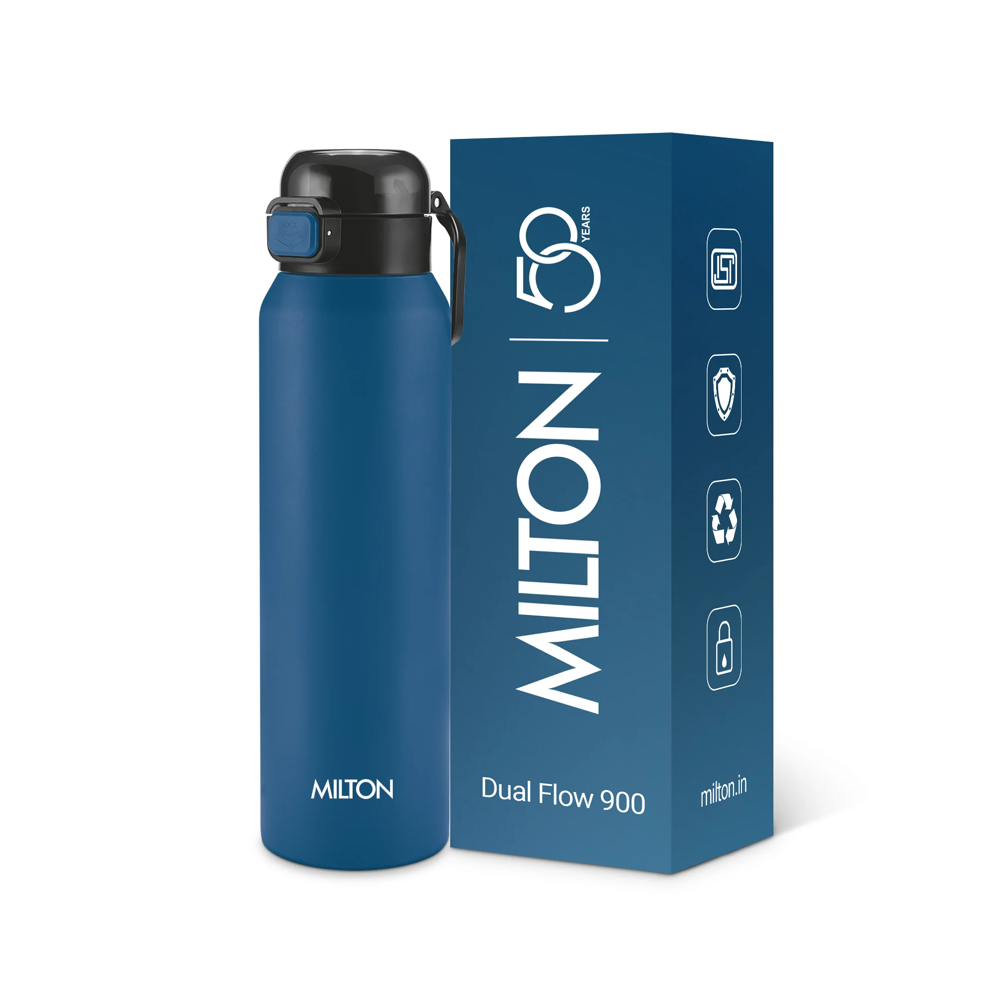 Dual Flow Thermosteel Water Bottle (Milton) - Image 23
