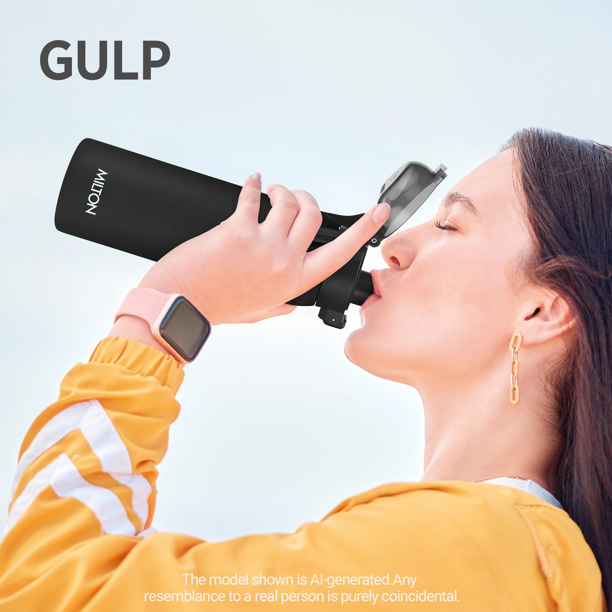 Dual Flow Thermosteel Water Bottle (Milton) - Image 8