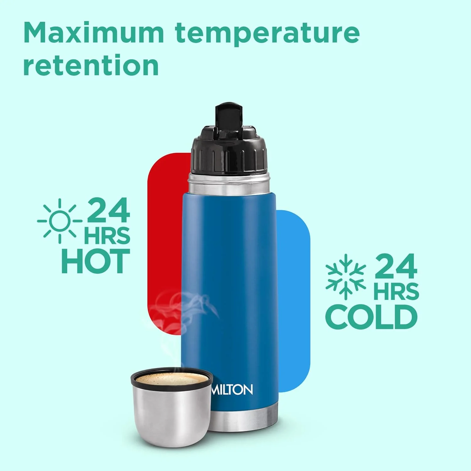 Eco-Flip Thermosteel Thermos Flask (Milton) - Image 2