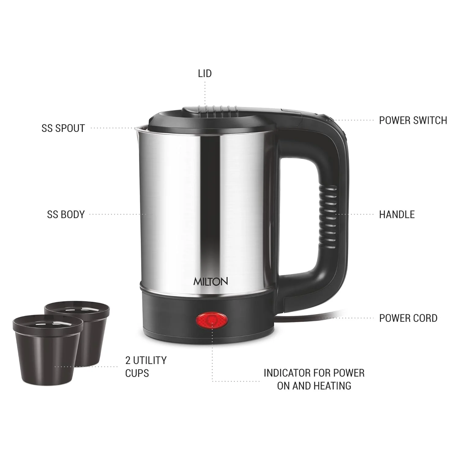 Electric Travel Kettle (Milton) - Image 2