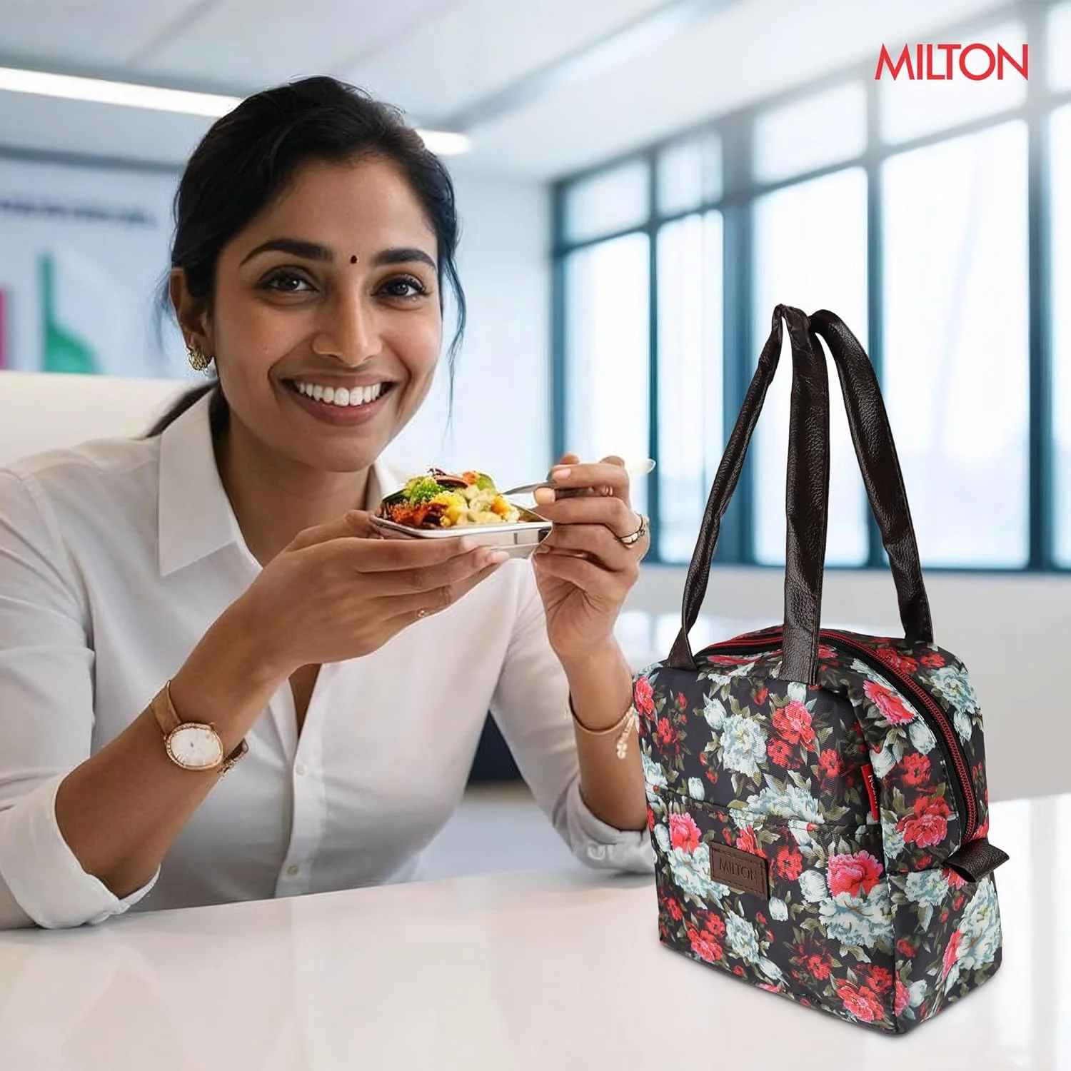 Floral Lunch Bag (Milton) - Image 7