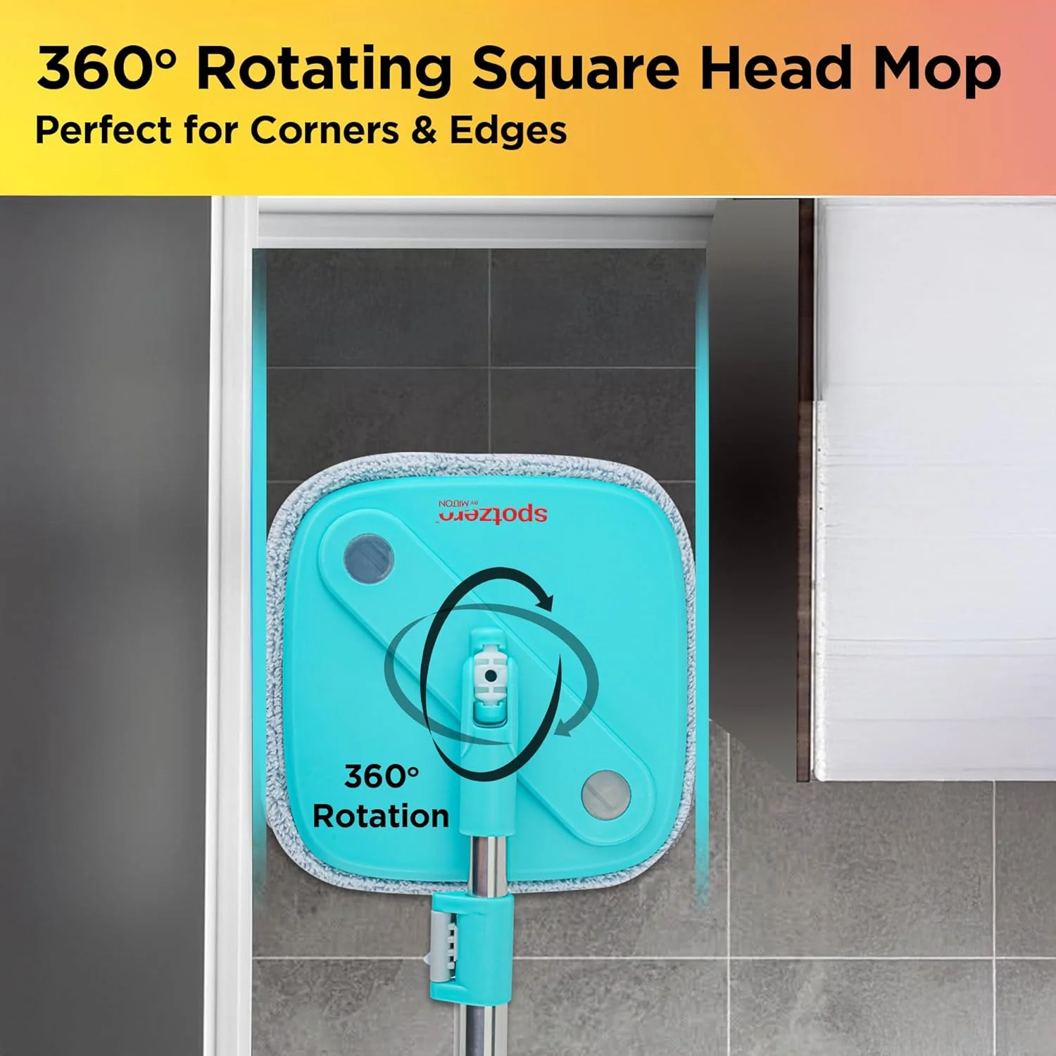 Fresh Flow Flat Squeeze Mop Bucket System (Spotzero By Milton) - Image 7