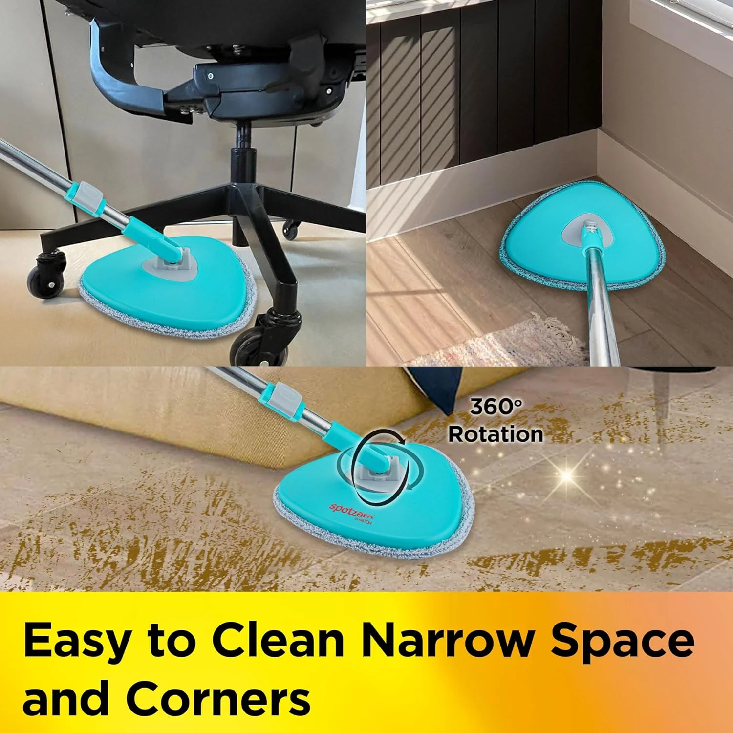Fresh Flow Flat Squeeze Mop Bucket System (Spotzero By Milton) - Image 8