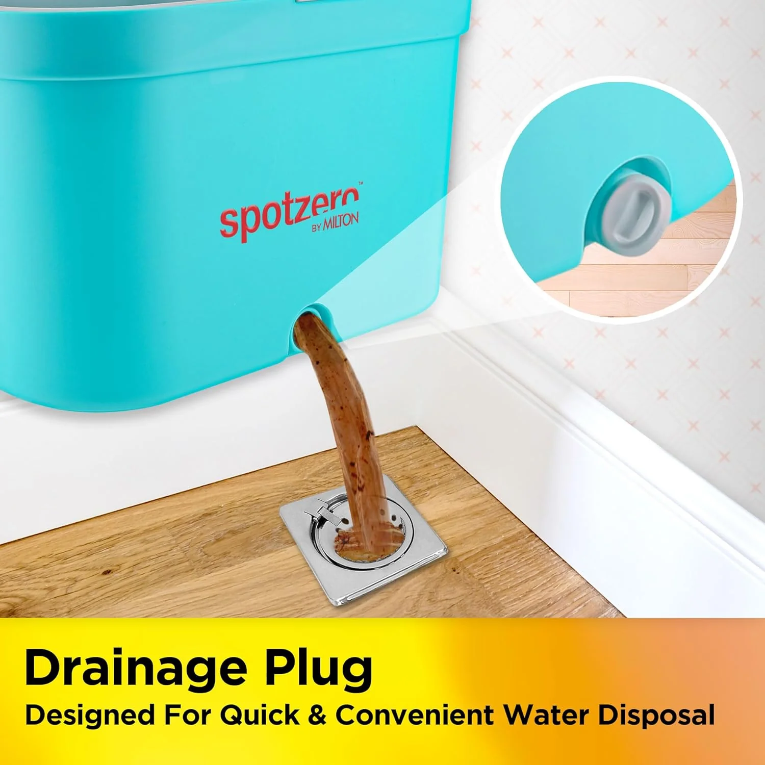 Fresh Flow Flat Squeeze Mop Bucket System (Spotzero By Milton) - Image 9