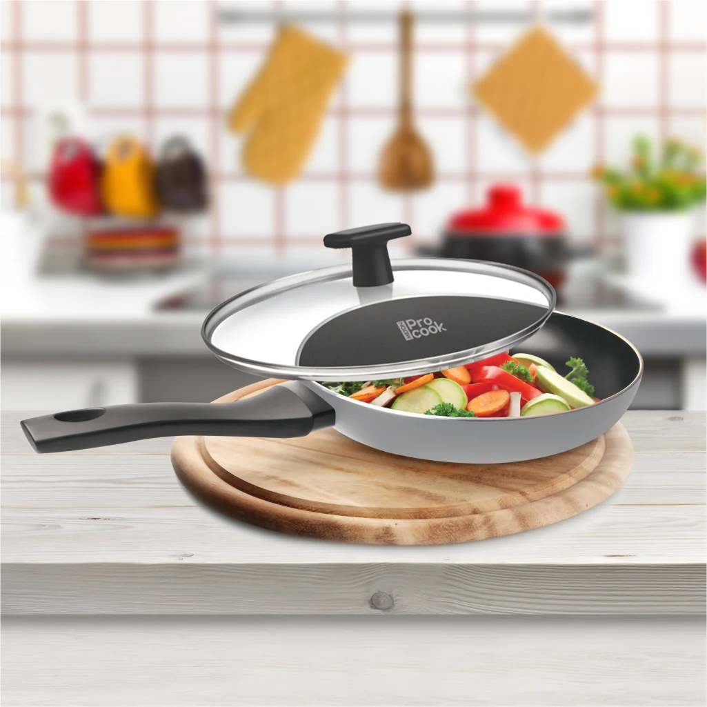 Fry Pan With Lid-Blackpearl-Induction (Milton Procook) - Image 4