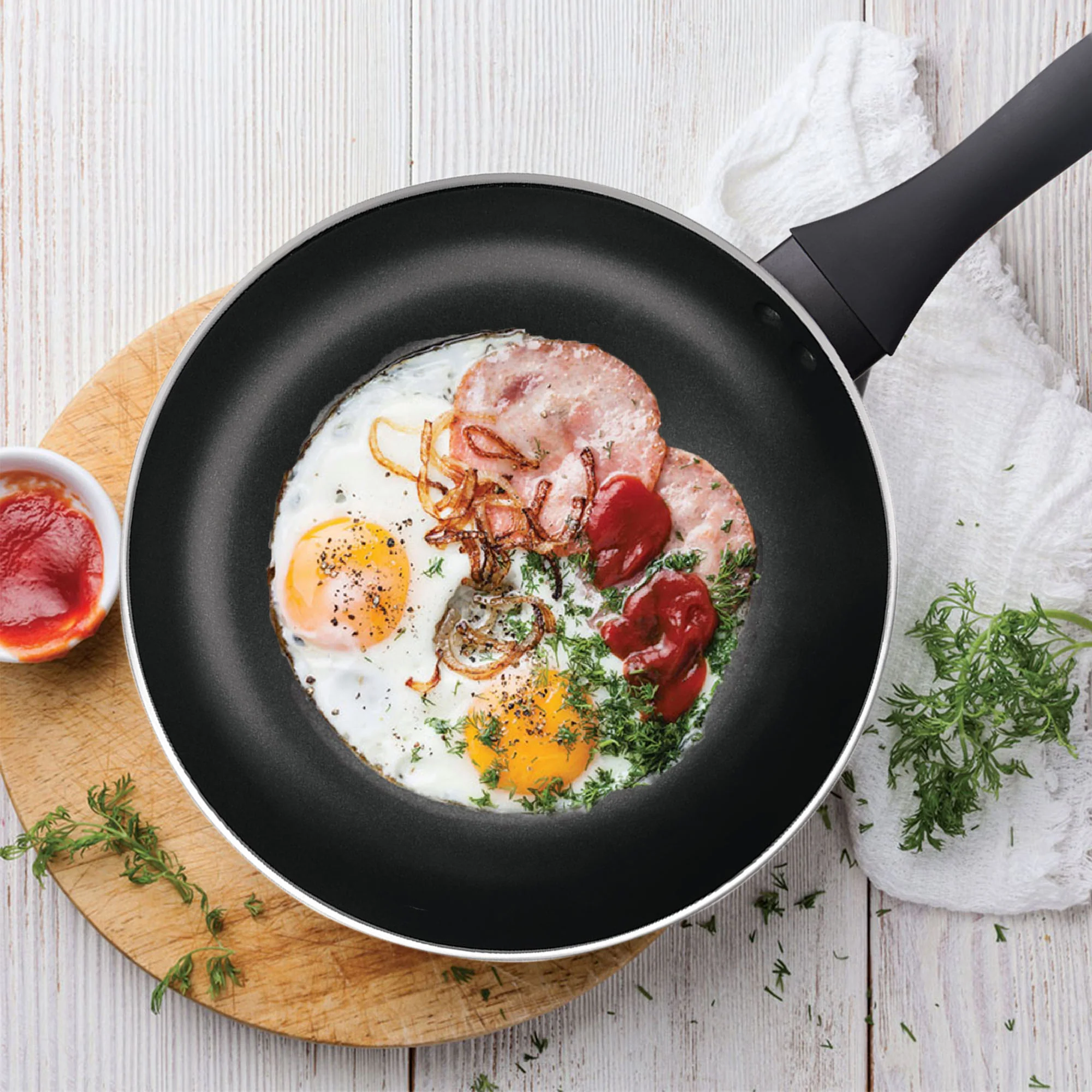 Fry Pan With Lid-Blackpearl-Induction (Milton Procook) - Image 5