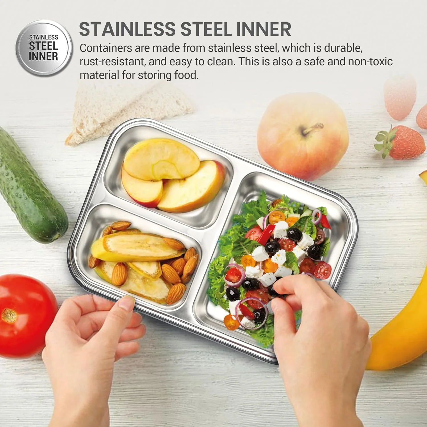 Fun Feast Lunch Box 3 Compartments (Milton) - Image 11