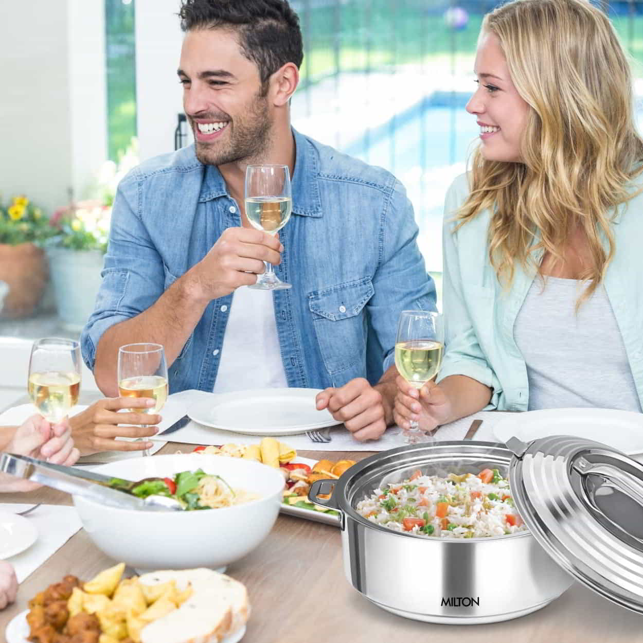 Galaxia Stainless Steel Casserole (Milton) - Image 7
