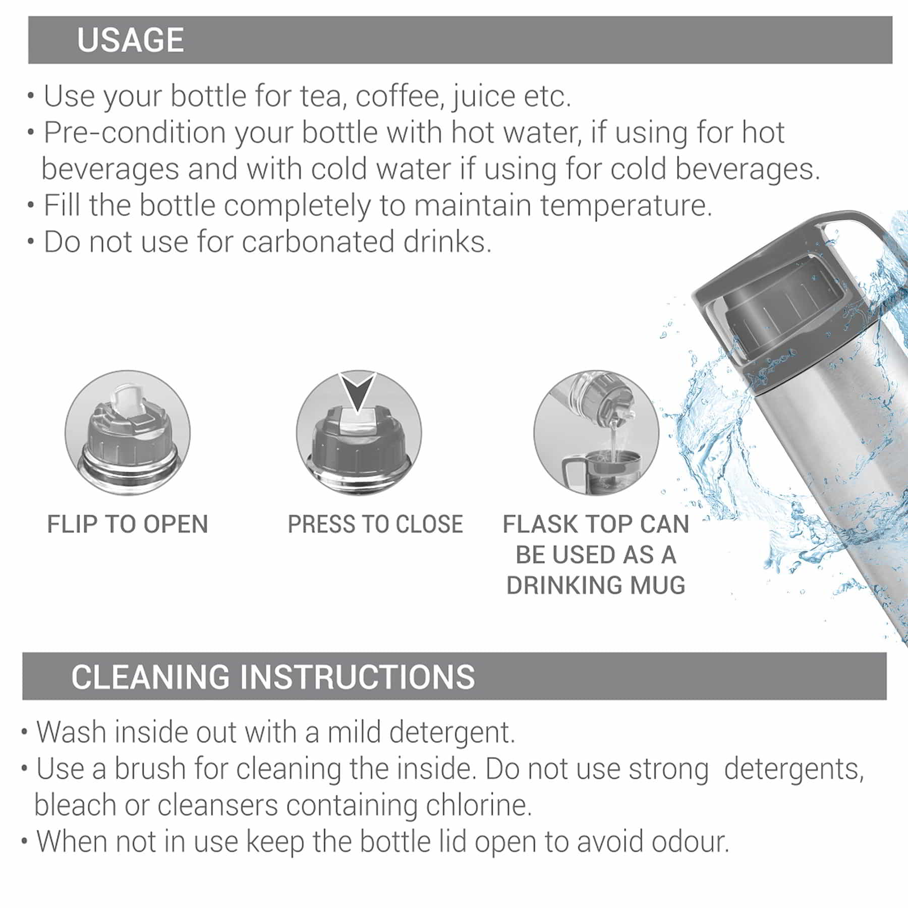 Glassy Thermosteel Flask (Milton) - Image 5