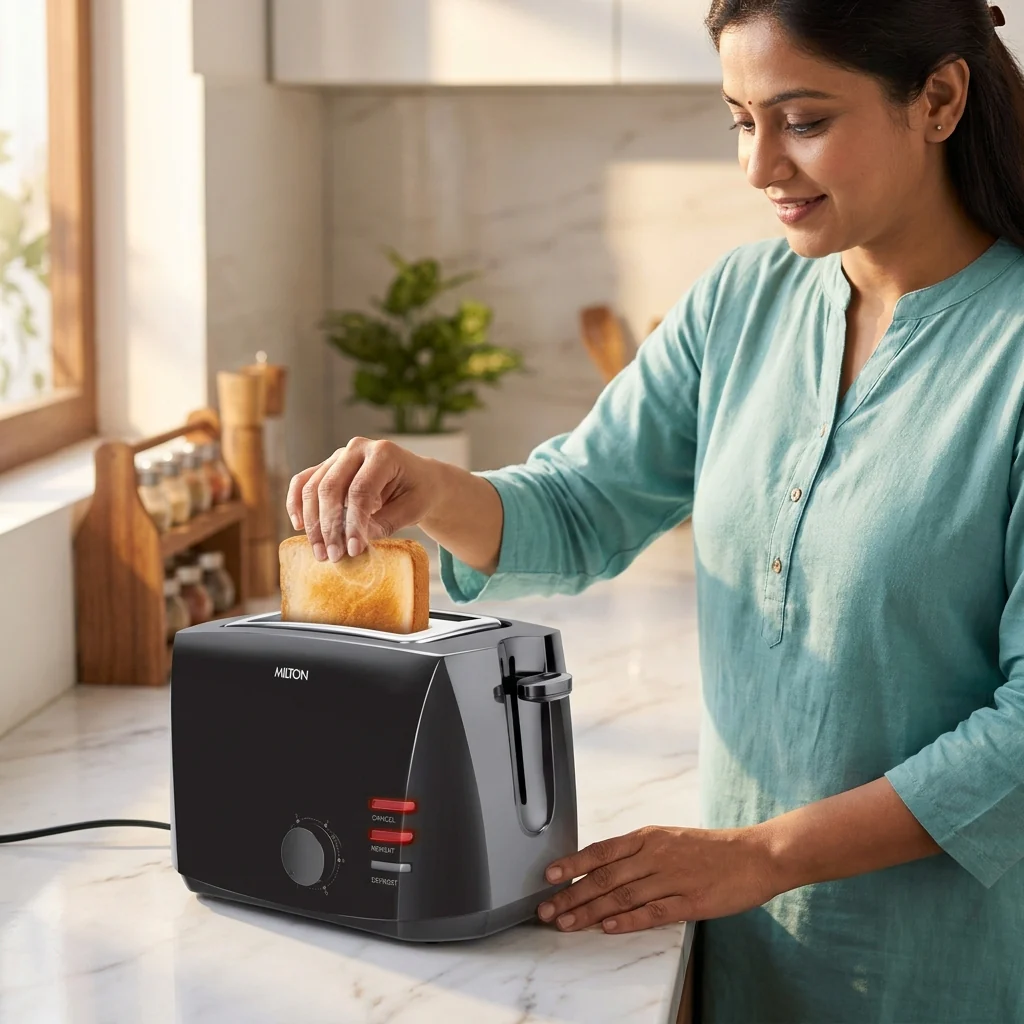 Gold Crust 2-Slice Pop Up Toaster (Milton Appliances) - Image 4