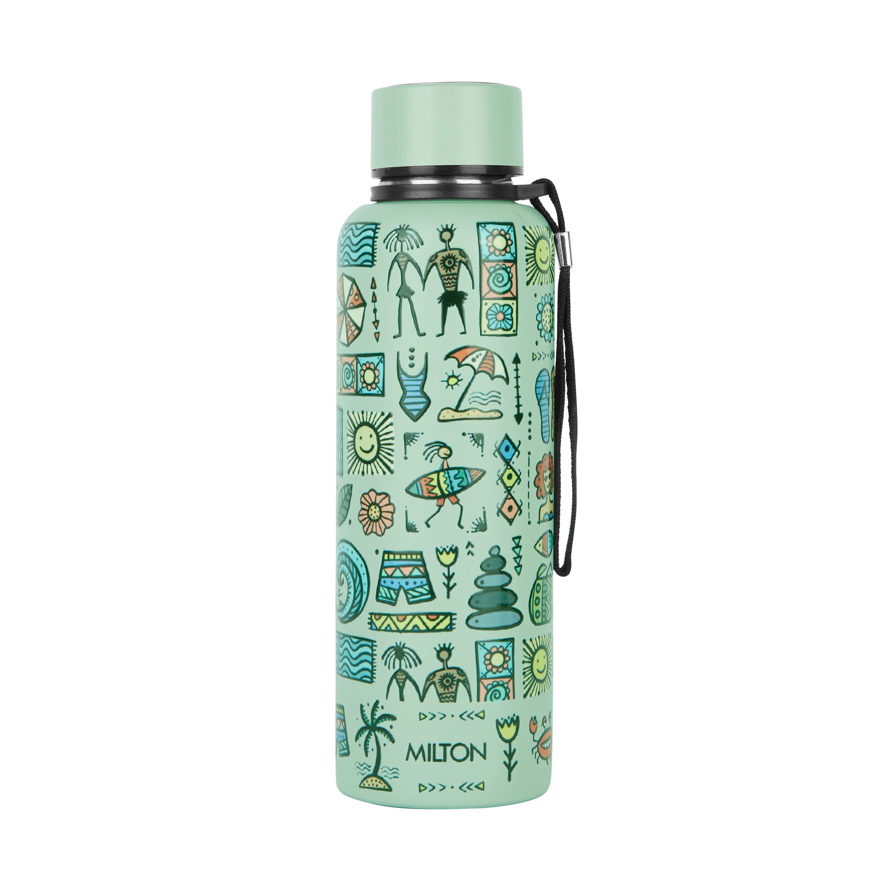 Grey Beach 3D UV Printed Aura Thermosteel Bottle (Milton) - Image 2