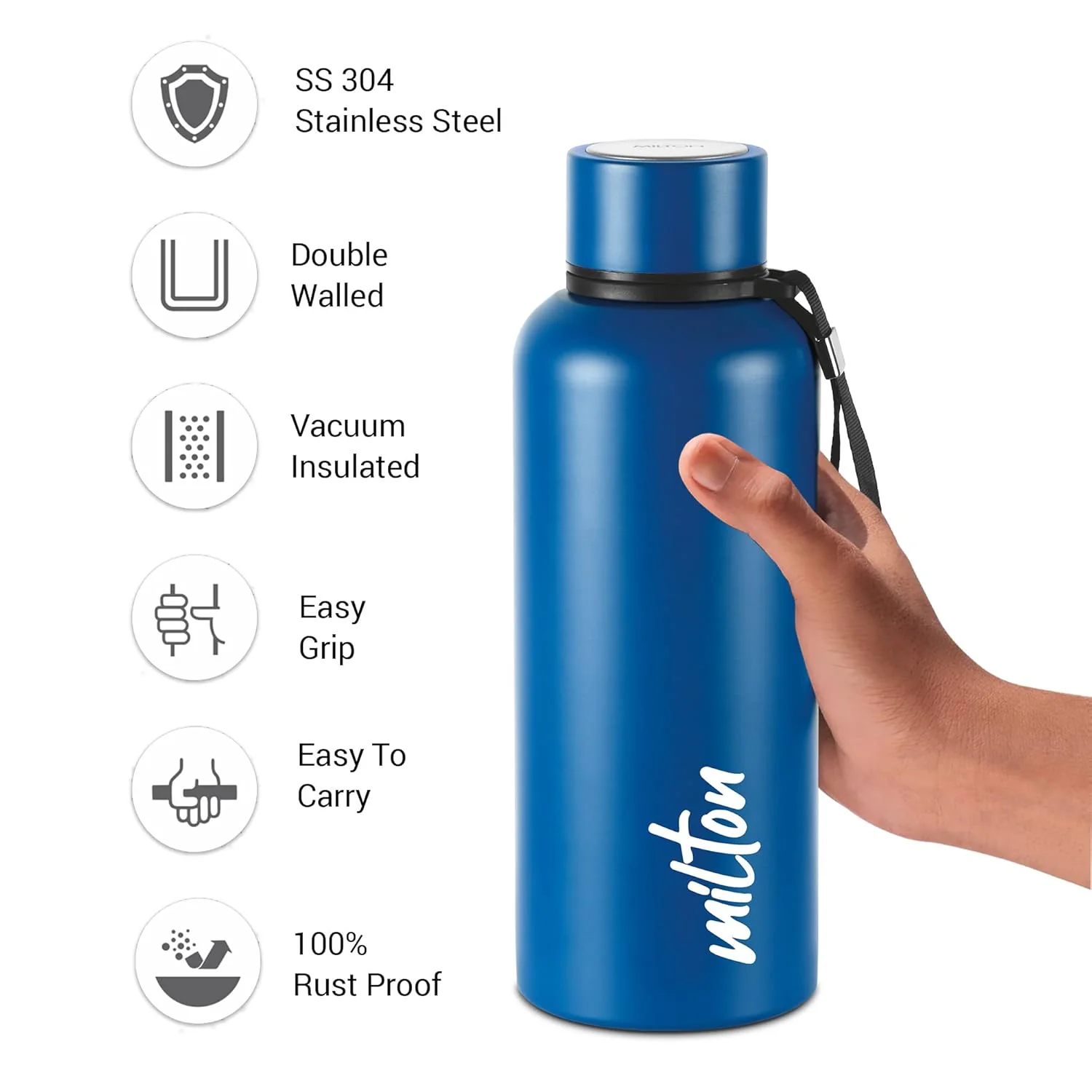 Sun Sand Sea 3D UV Printed Aura Thermosteel Bottle (Milton) - Image 4