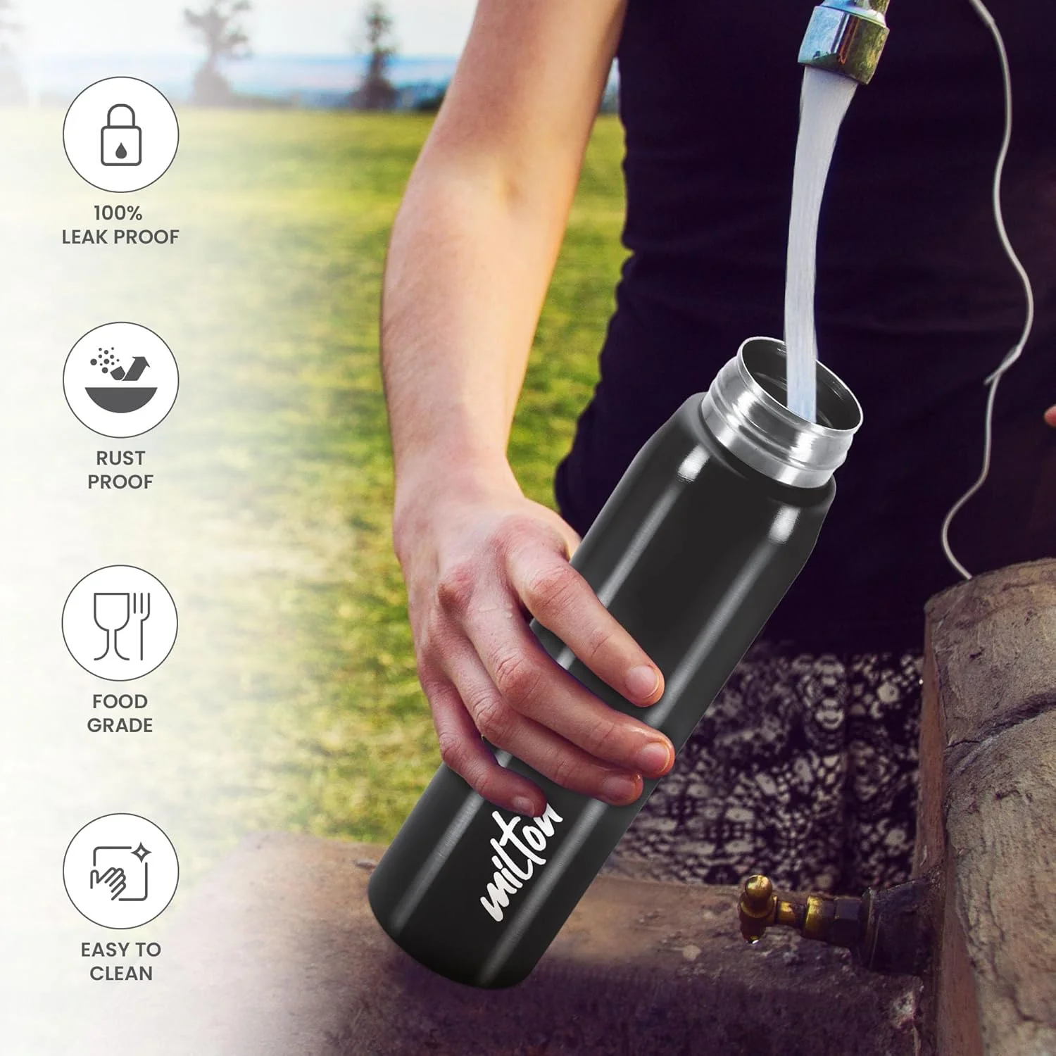 Handy Stainless Steel Bottle (Milton) - Image 7