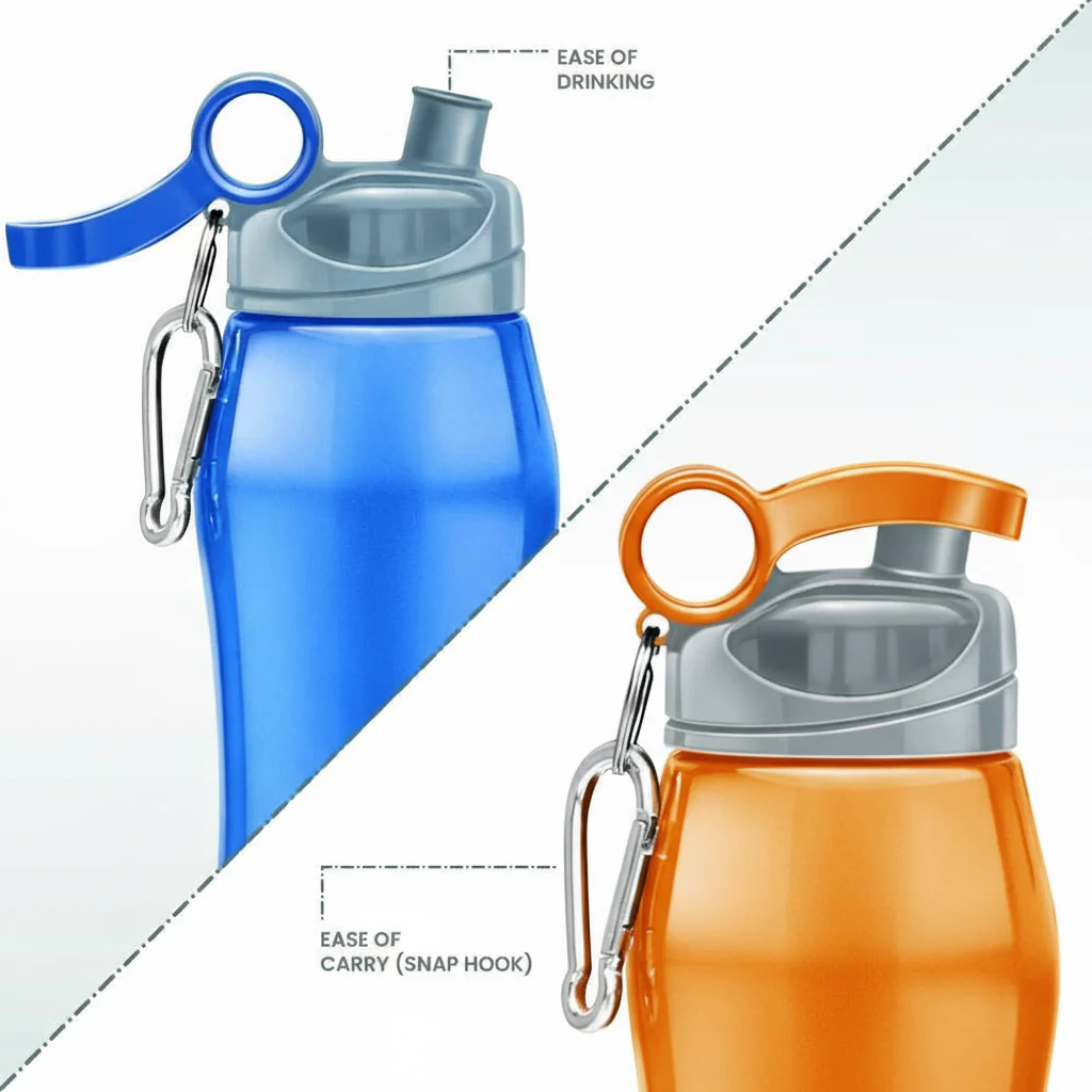 Hawk With Flip Lid Stainless Steel Bottle (Milton) - Image 5