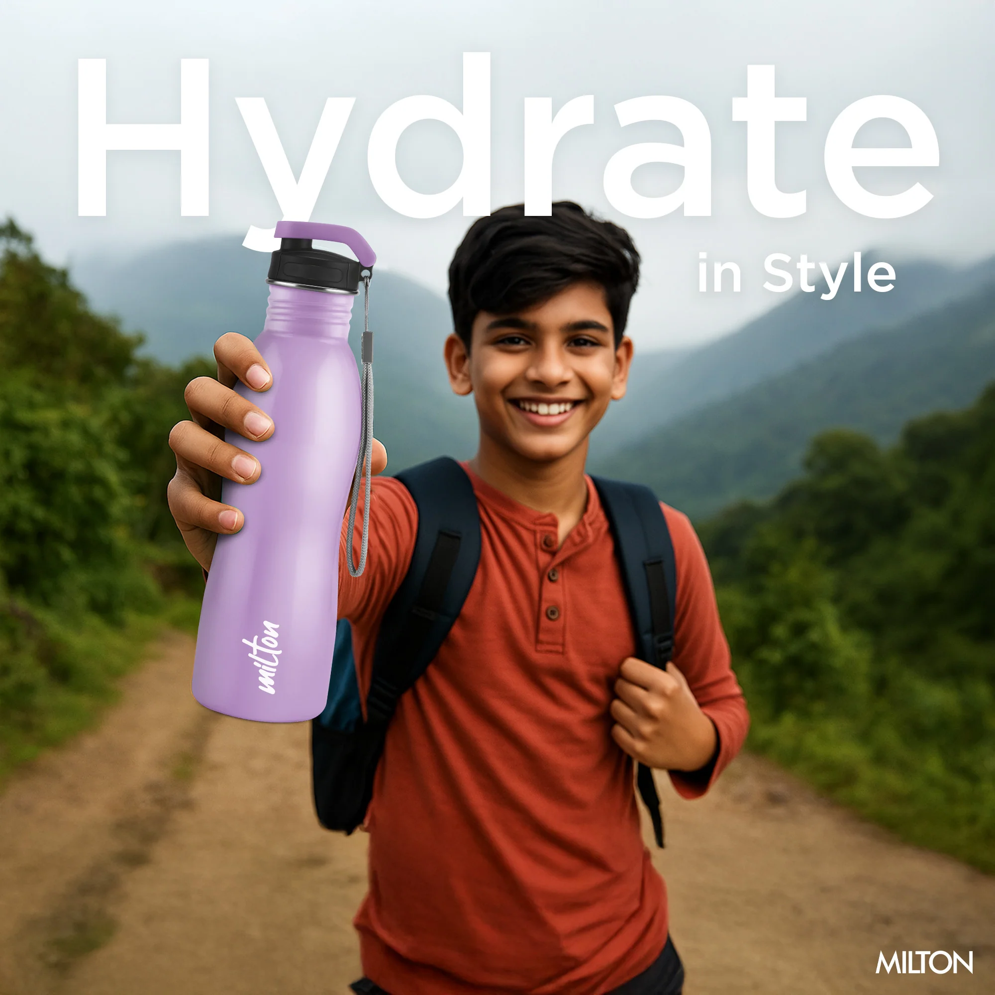 Immerse Bottle with Two Lids (Milton) - Image 6