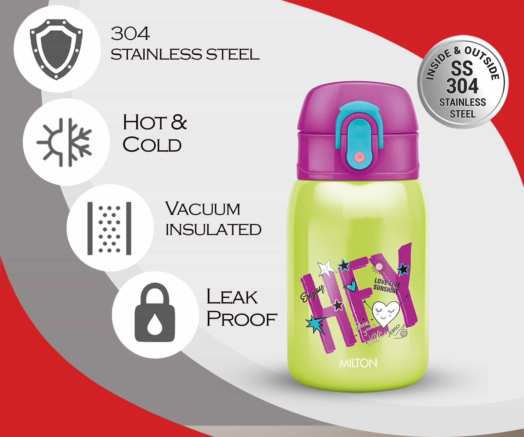 Jolly Leakproof Vacuum Insulated Kids Bottle - Image 2