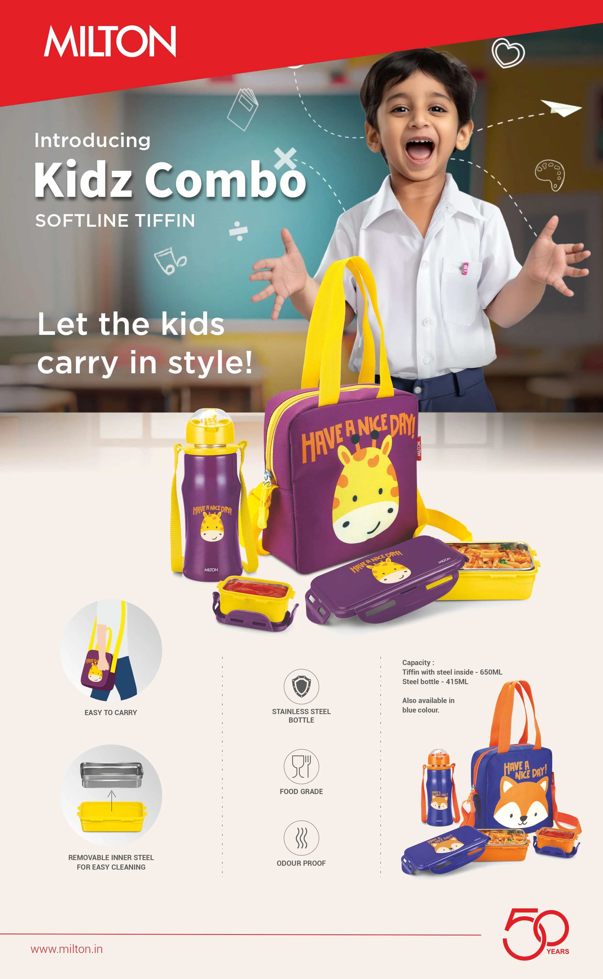 Kidz Combo Tiffin Box (Milton) - Image 5