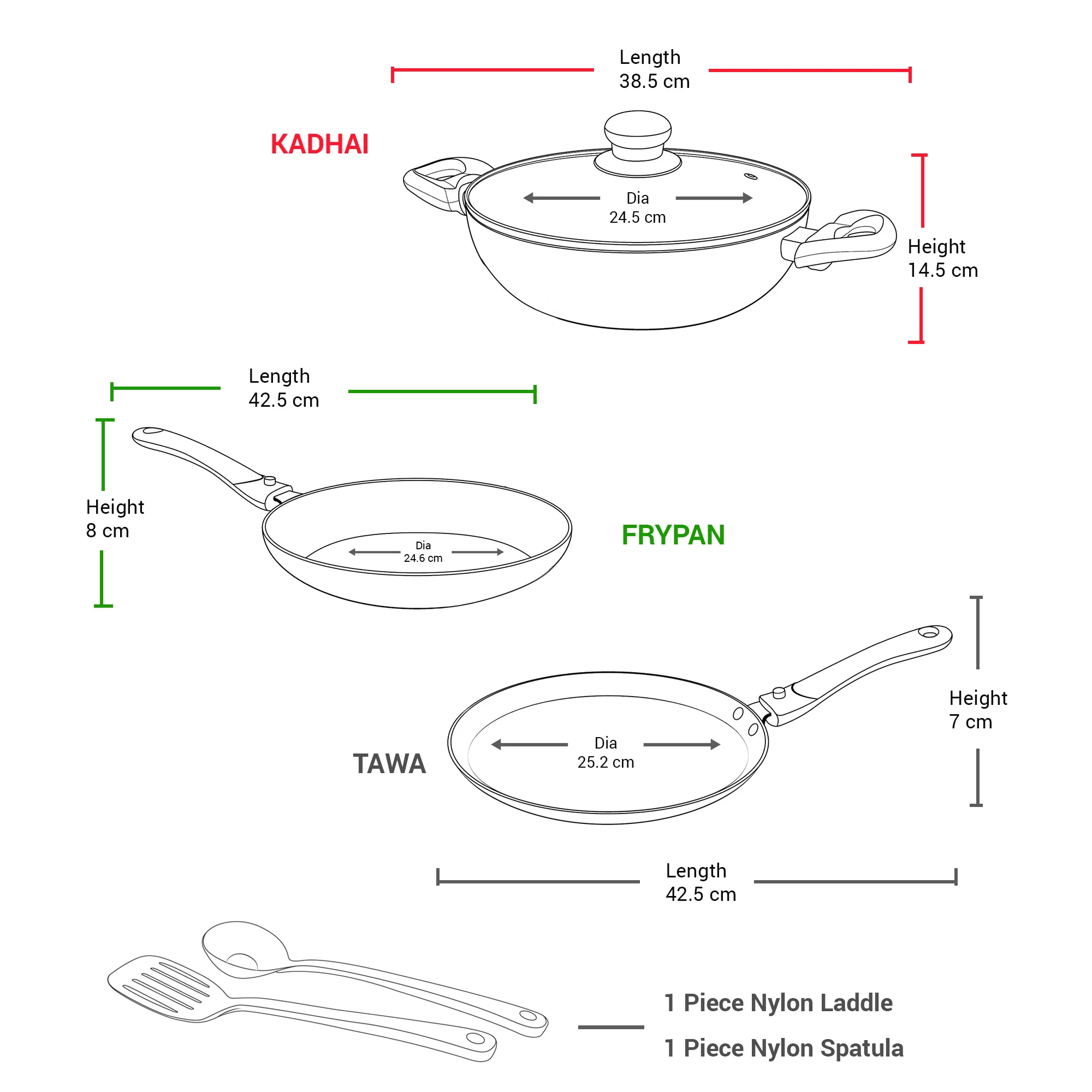 Kitchen Pride Cookware Set (Milton Procook) - Image 8