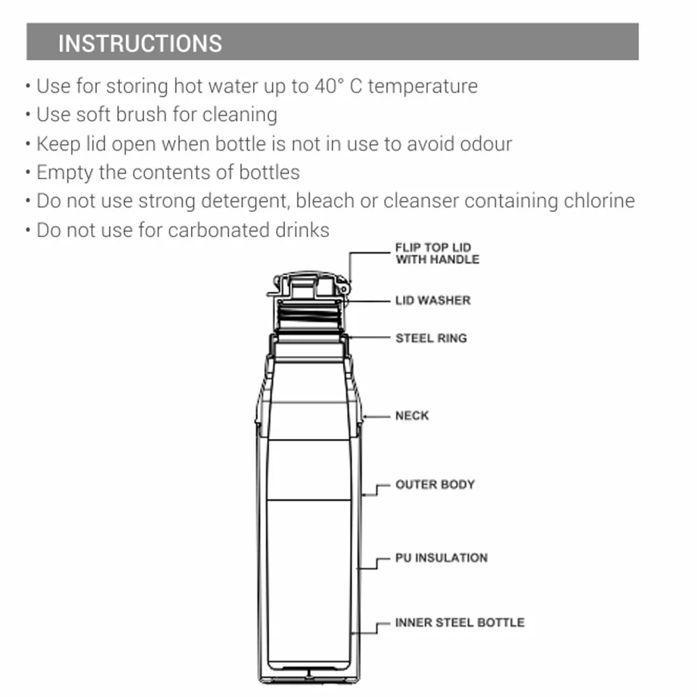 Kool Steelight Stainless Steel Bottle (Milton) - Image 5