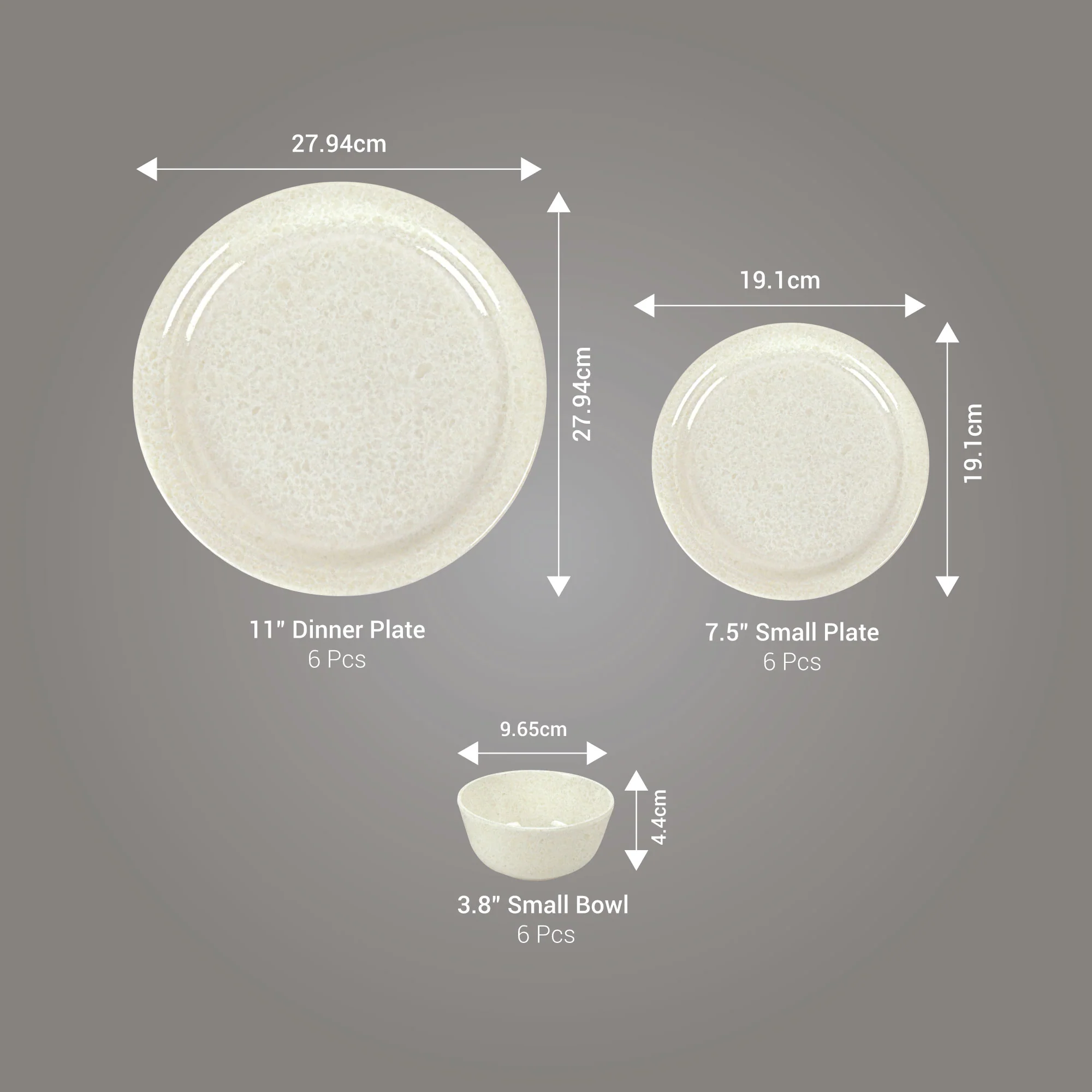 Lissome Dinner Set - Terrosoivory (Melamine) - Image 3