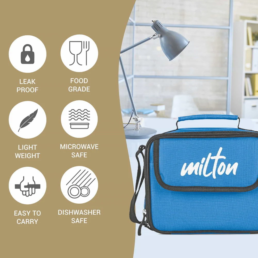 Meal Combi Insulated Tiffin With Water Glass (Milton) - Image 3
