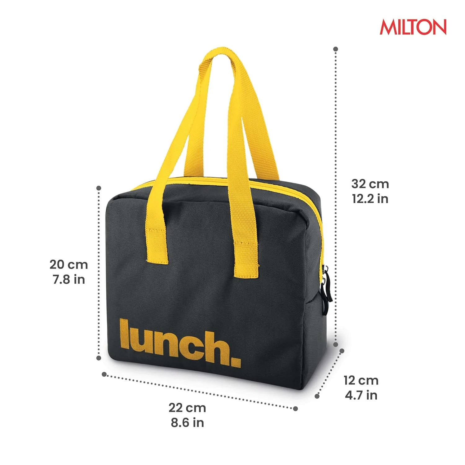 Milange Fabric Lunch Bag (Only Bag, No Containers Included) - Image 3