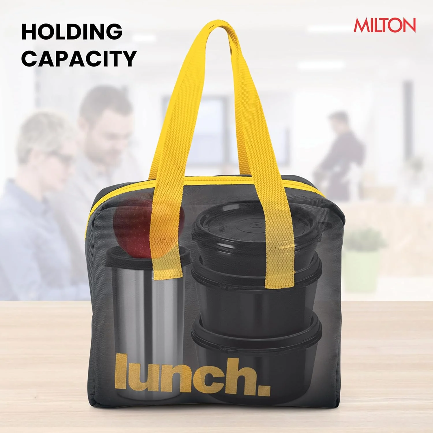 Milange Fabric Lunch Bag (Only Bag, No Containers Included) - Image 4