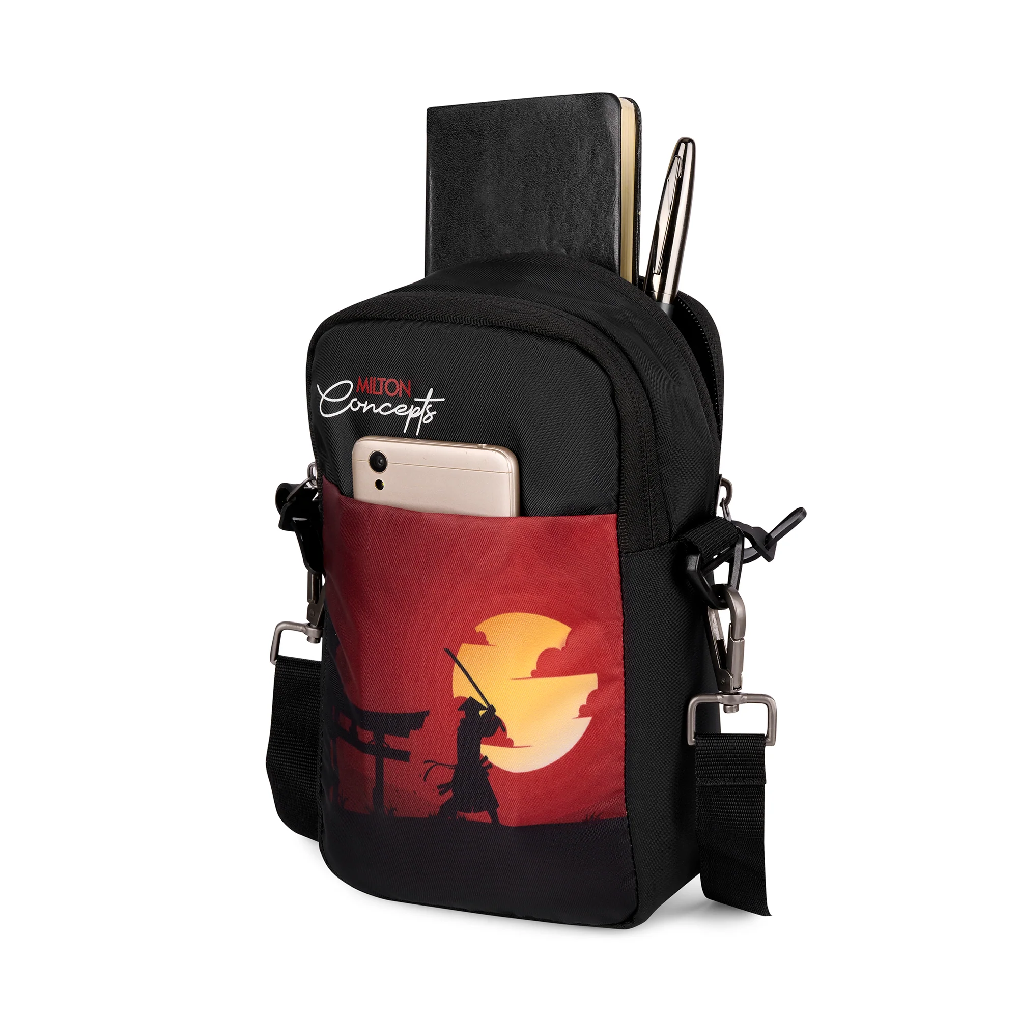 Milton Concept Sling Bag - Samurai Black - Image 4