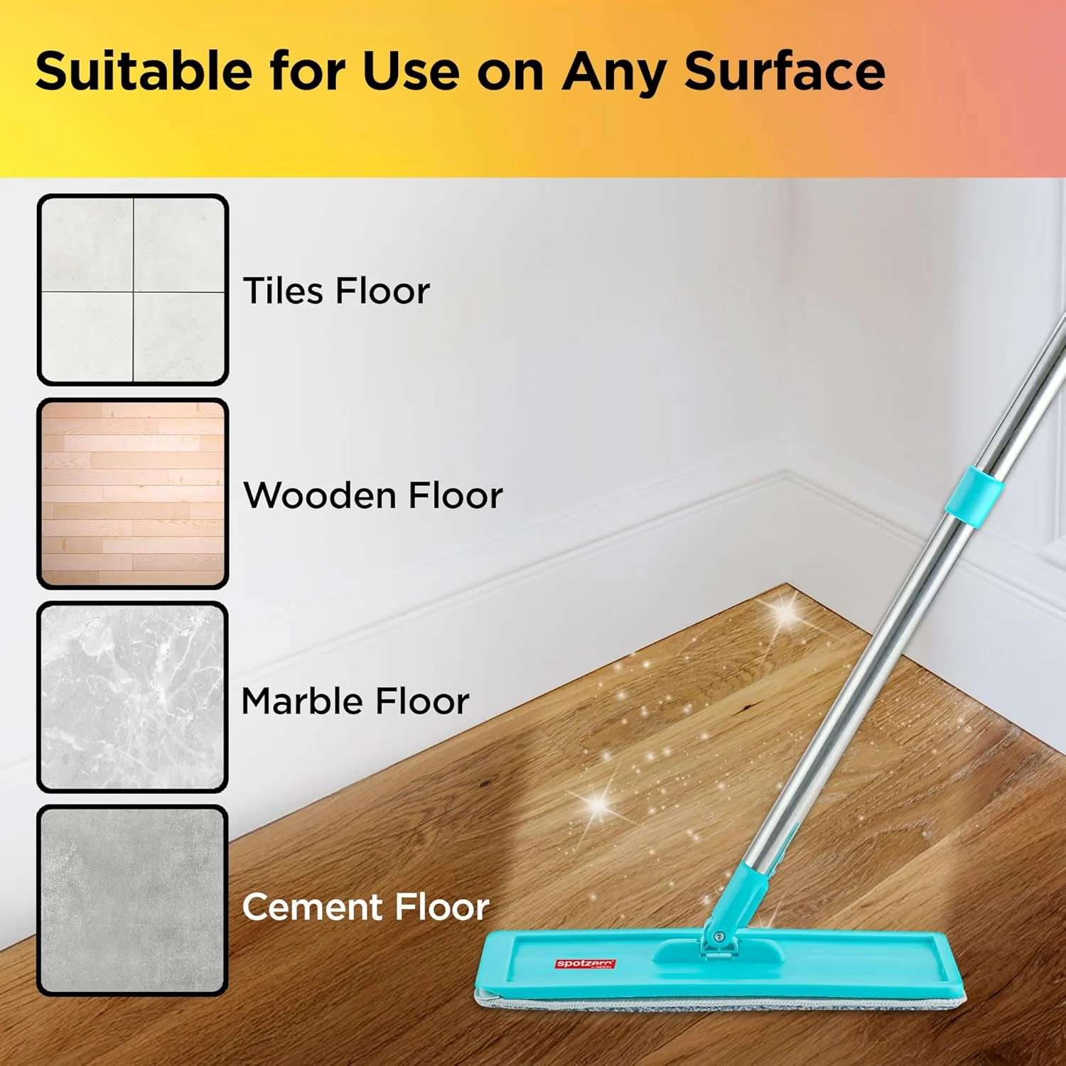 Mini Flat Mop (Spotzero By Milton) - Image 6