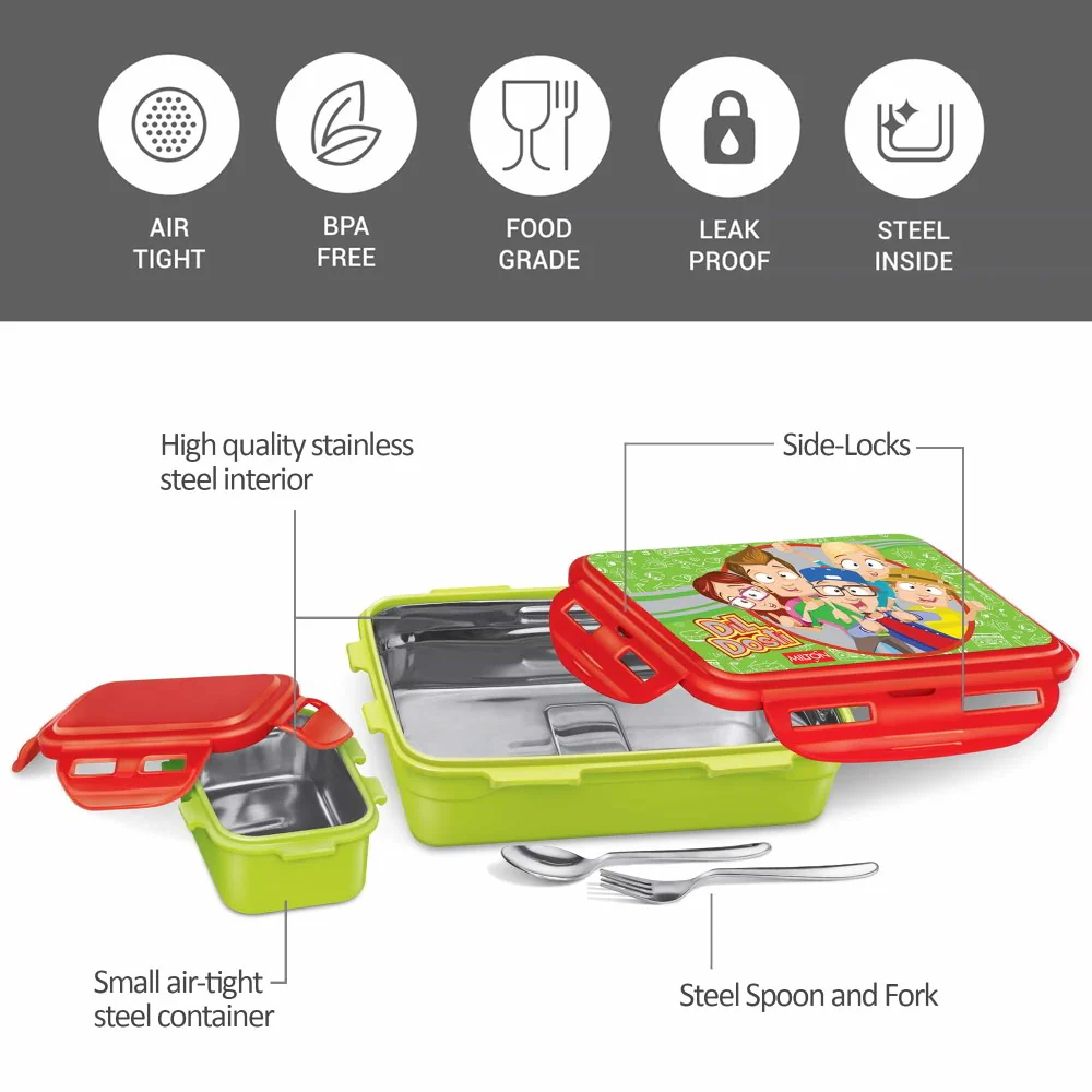 Mini Fun Treat Steel Tiffin (Milton) - Image 3