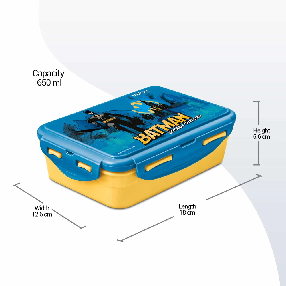 Mini Fun Treat Super Hero Plastic Tiffin (Milton) - Image 5