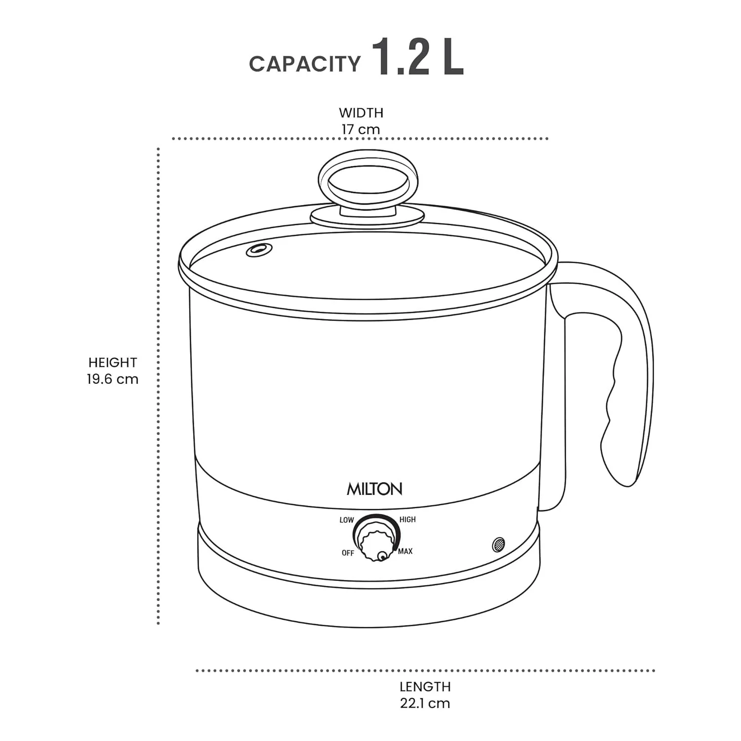Go Electro 1.2 L Cooker (Milton) - Image 7