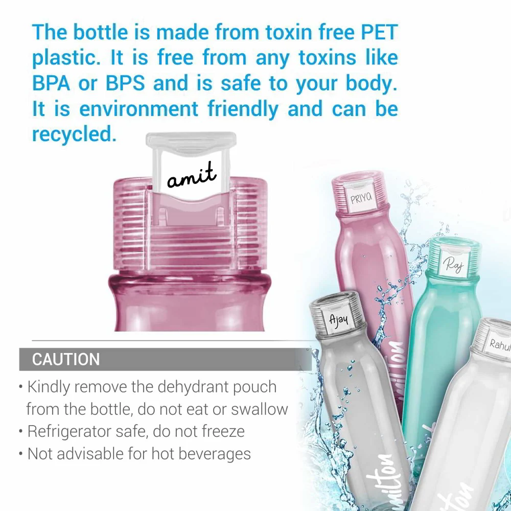 Name Tag Water Bottle (Milton) - Image 5