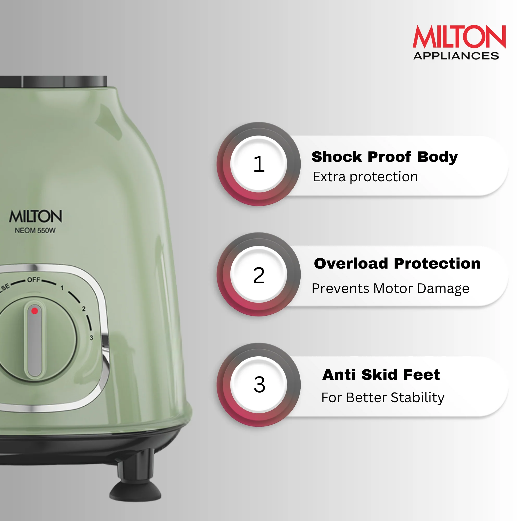 Neom Mixer Grinder (Milton) - Image 2