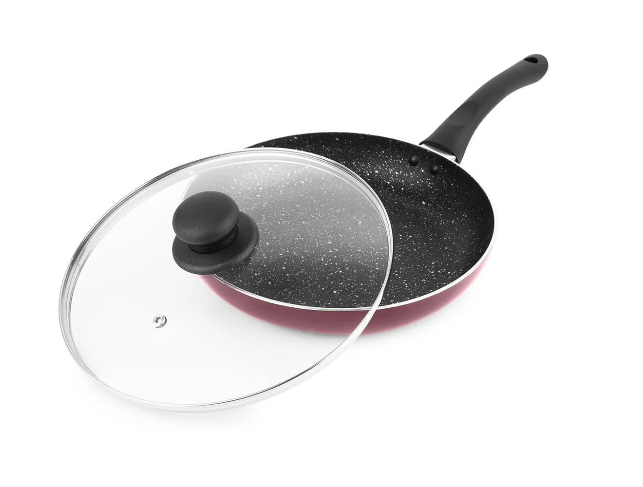 New My Kitchen 2Pc Set,Burgundy(Ta 28Cm &Fp 24Cm) (Milton Procook) - Image 2