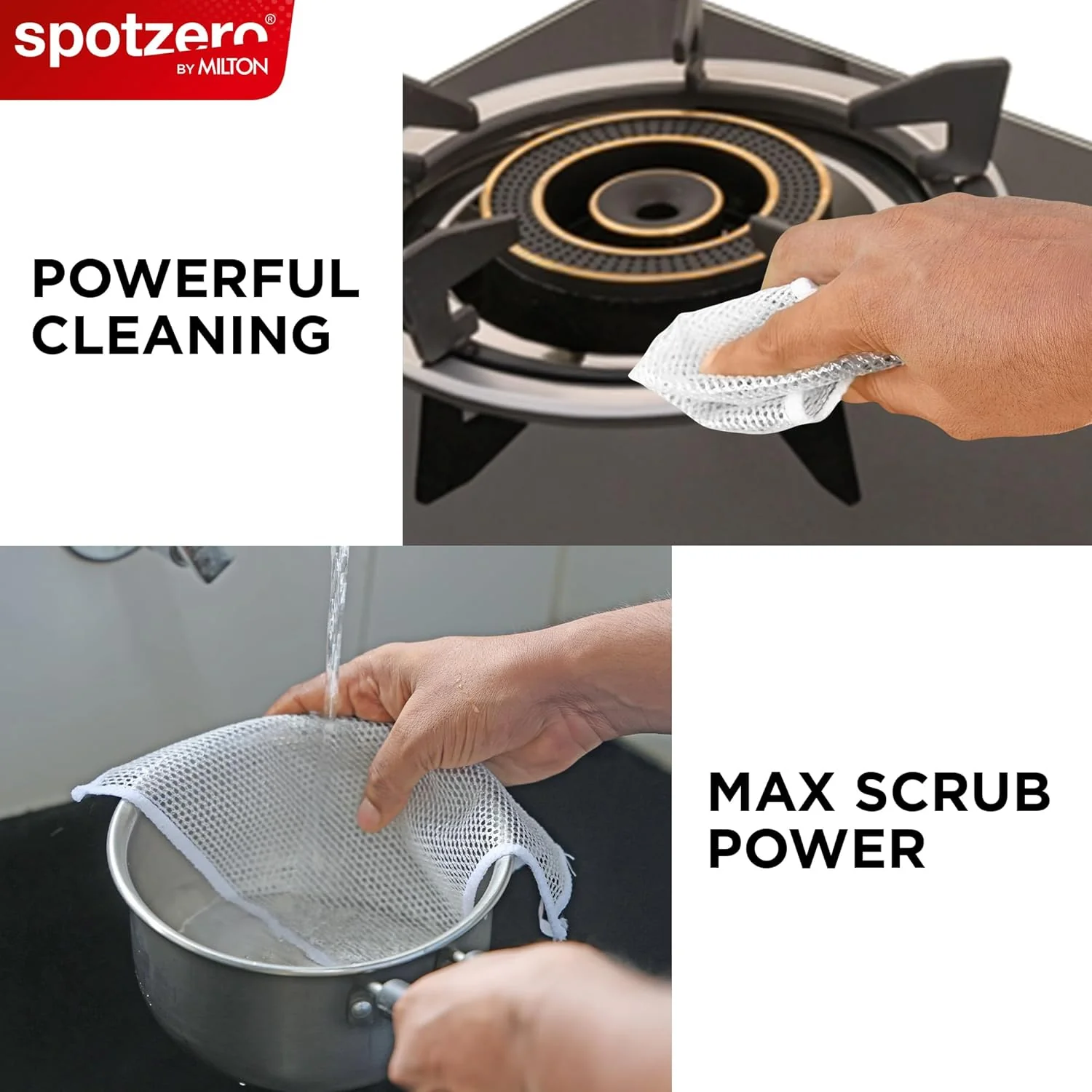 Non-Scratch Steel Wire Dish Cloth Set (Spotzero By Milton) - Image 3