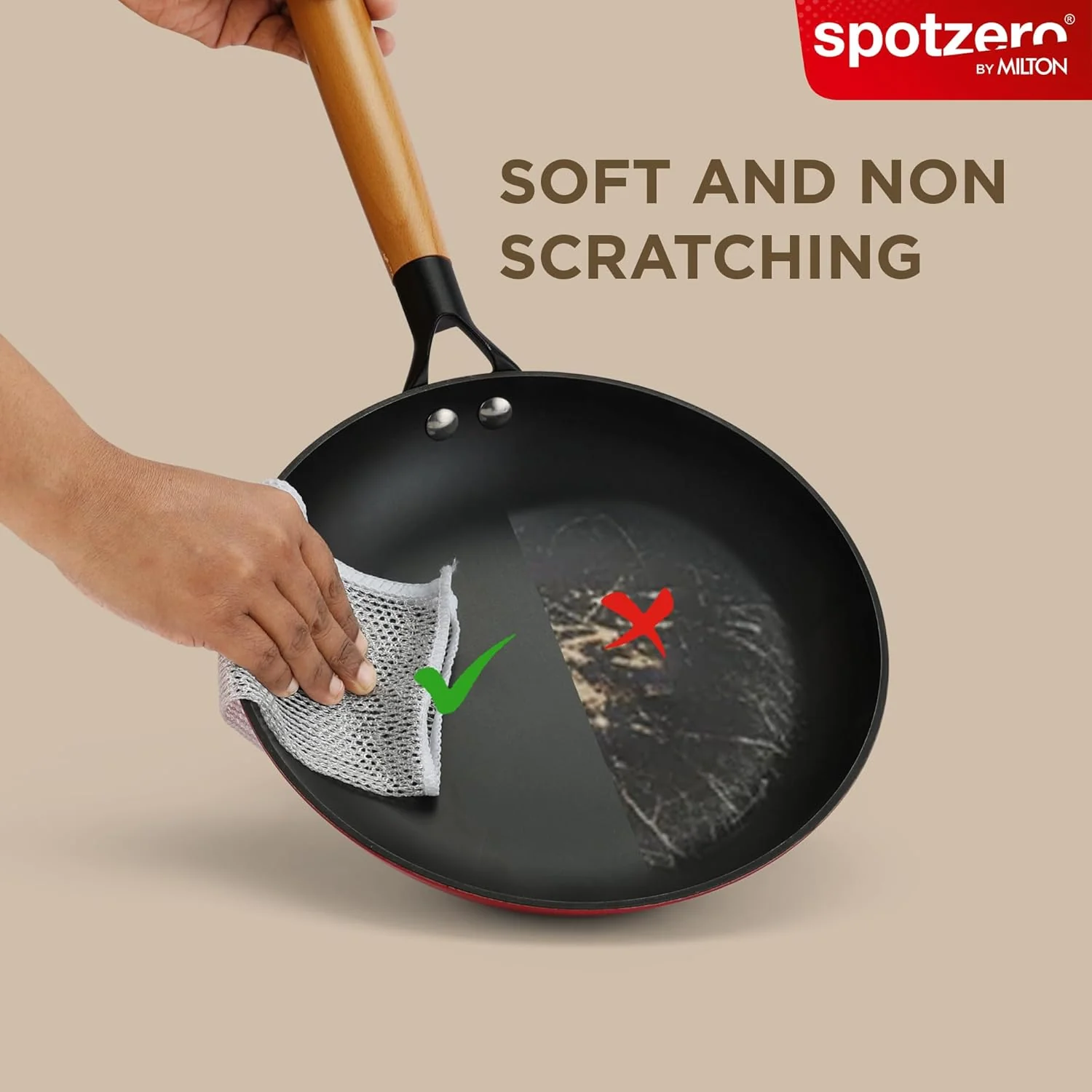 Non-Scratch Steel Wire Dish Cloth Set (Spotzero By Milton) - Image 4