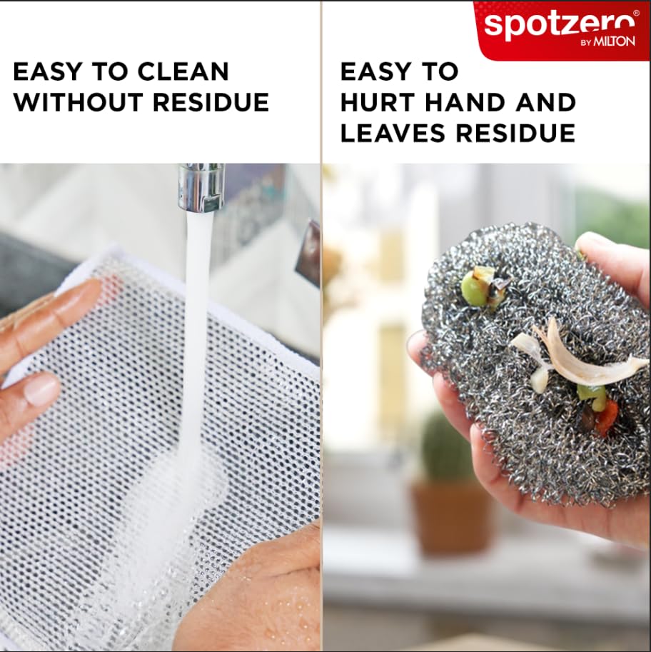 Non-Scratch Steel Wire Dish Cloth Set (Spotzero By Milton) - Image 9