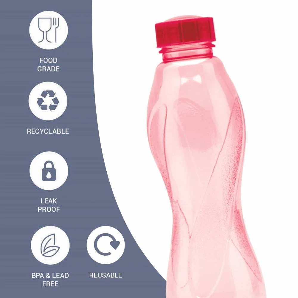 Oscar Pet Bottles Set With Contrasting Lid (Milton) - Image 3
