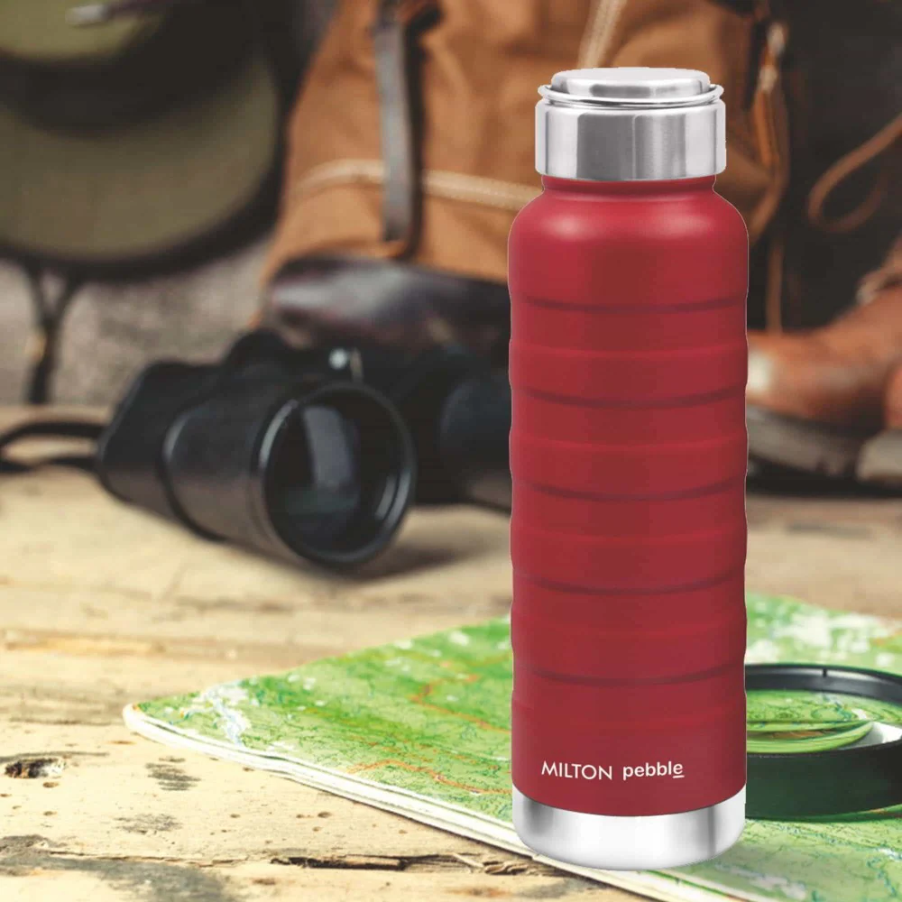 Pebble With Steel Lid Thermosteel Bottle (Milton) - Image 2