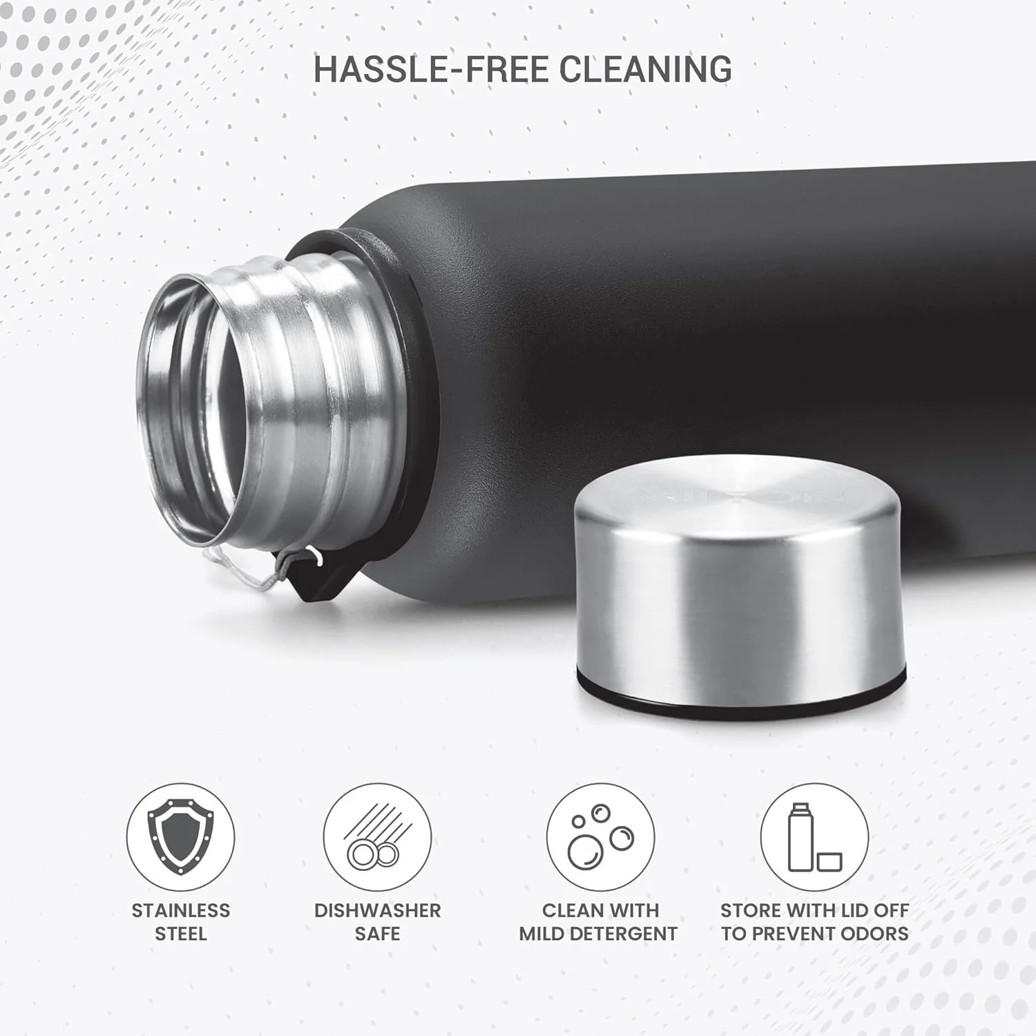 Personalized Brim Stainless Steel Bottle (Milton) - Image 4