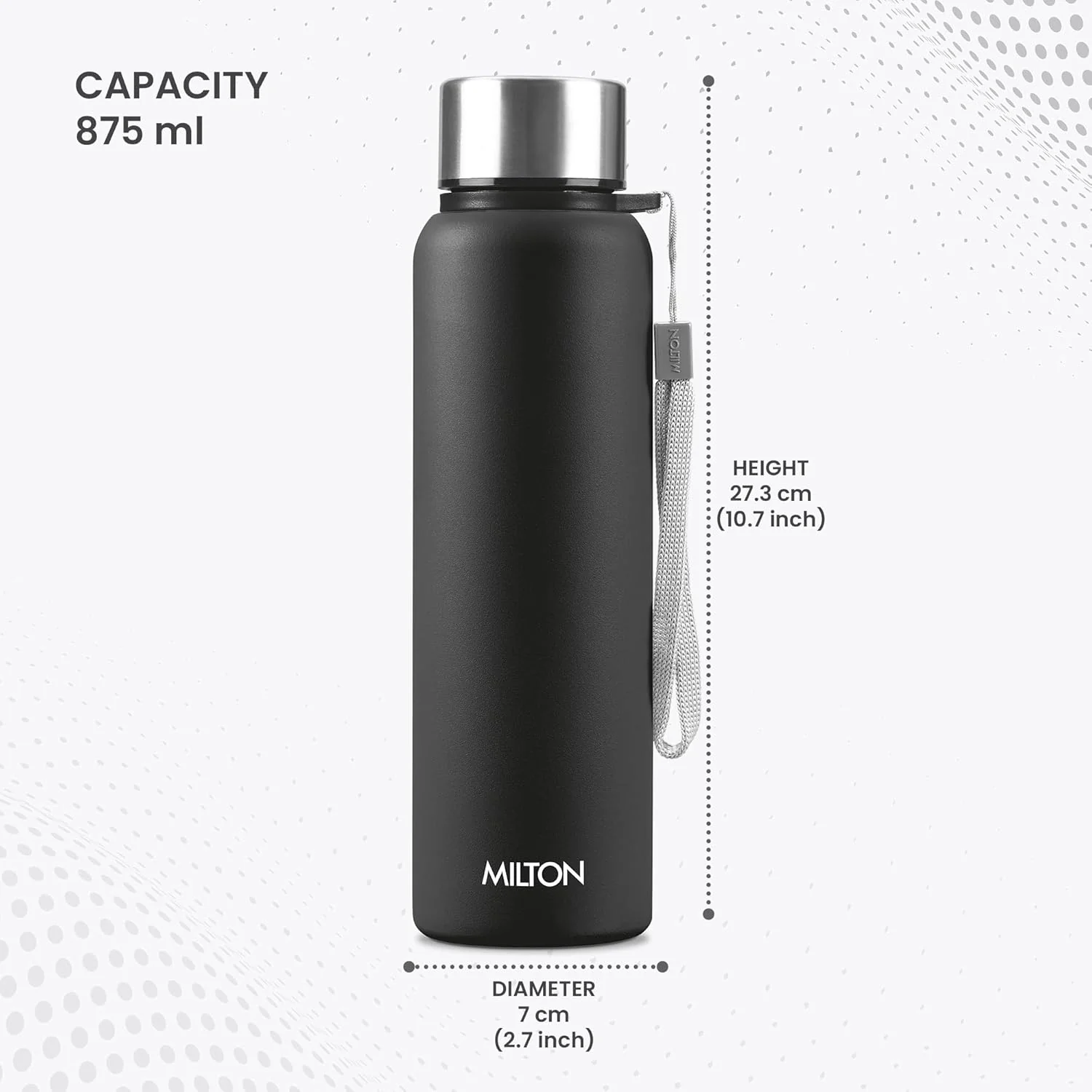 Personalized Brim Stainless Steel Bottle (Milton) - Image 8