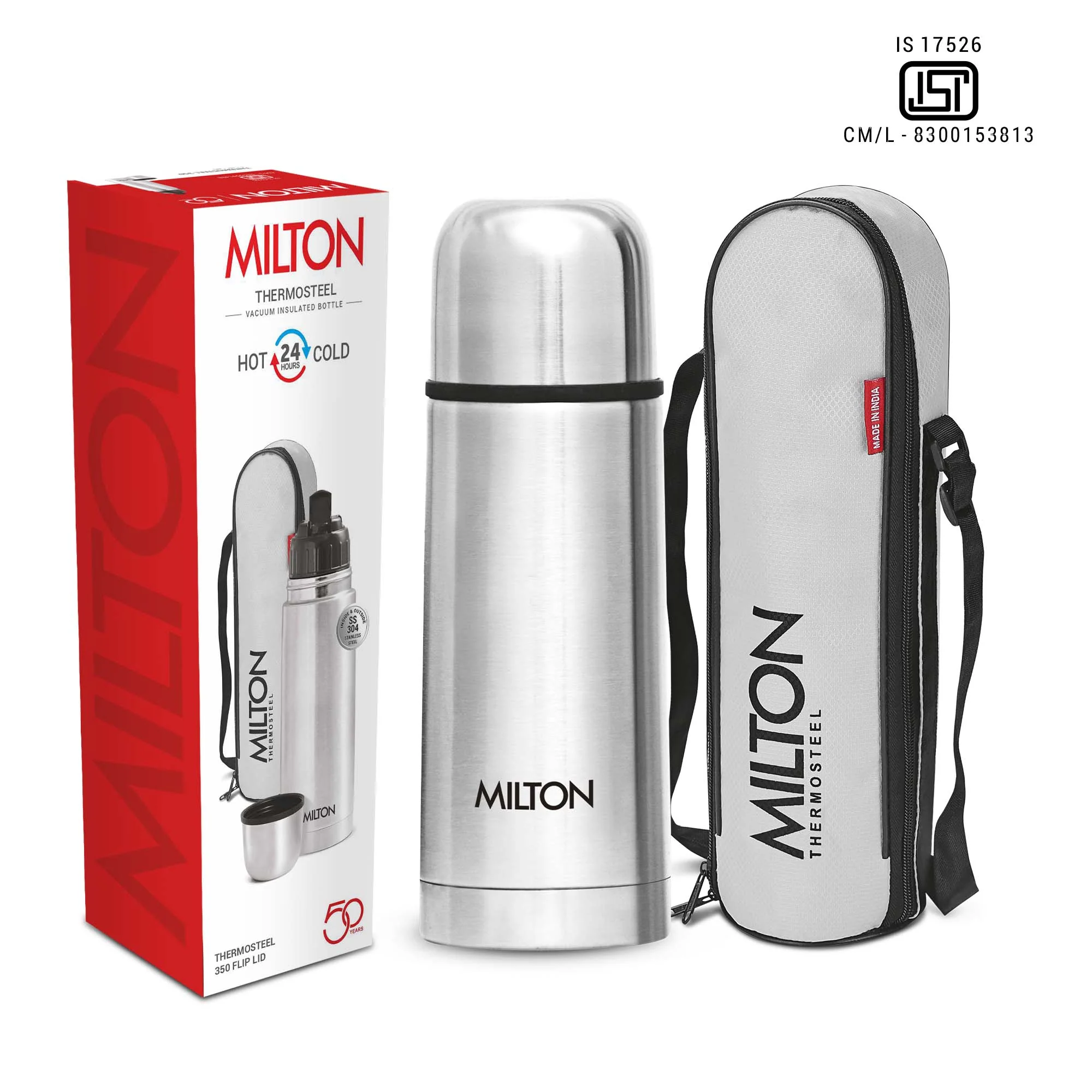 Flip Lid Thermosteel Bottle (Milton) - Image 14